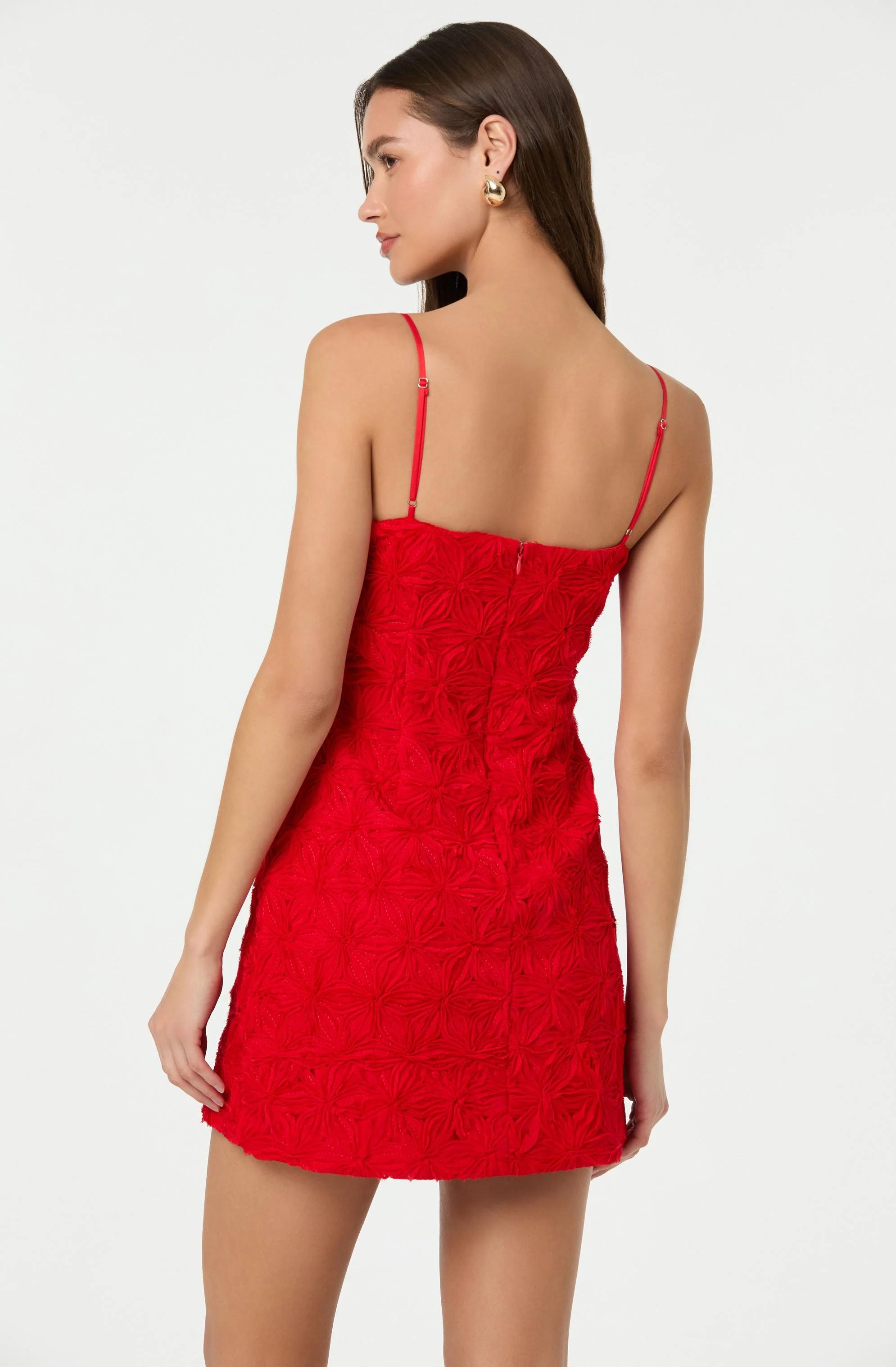 3D Floral Mini Dress - Image 2