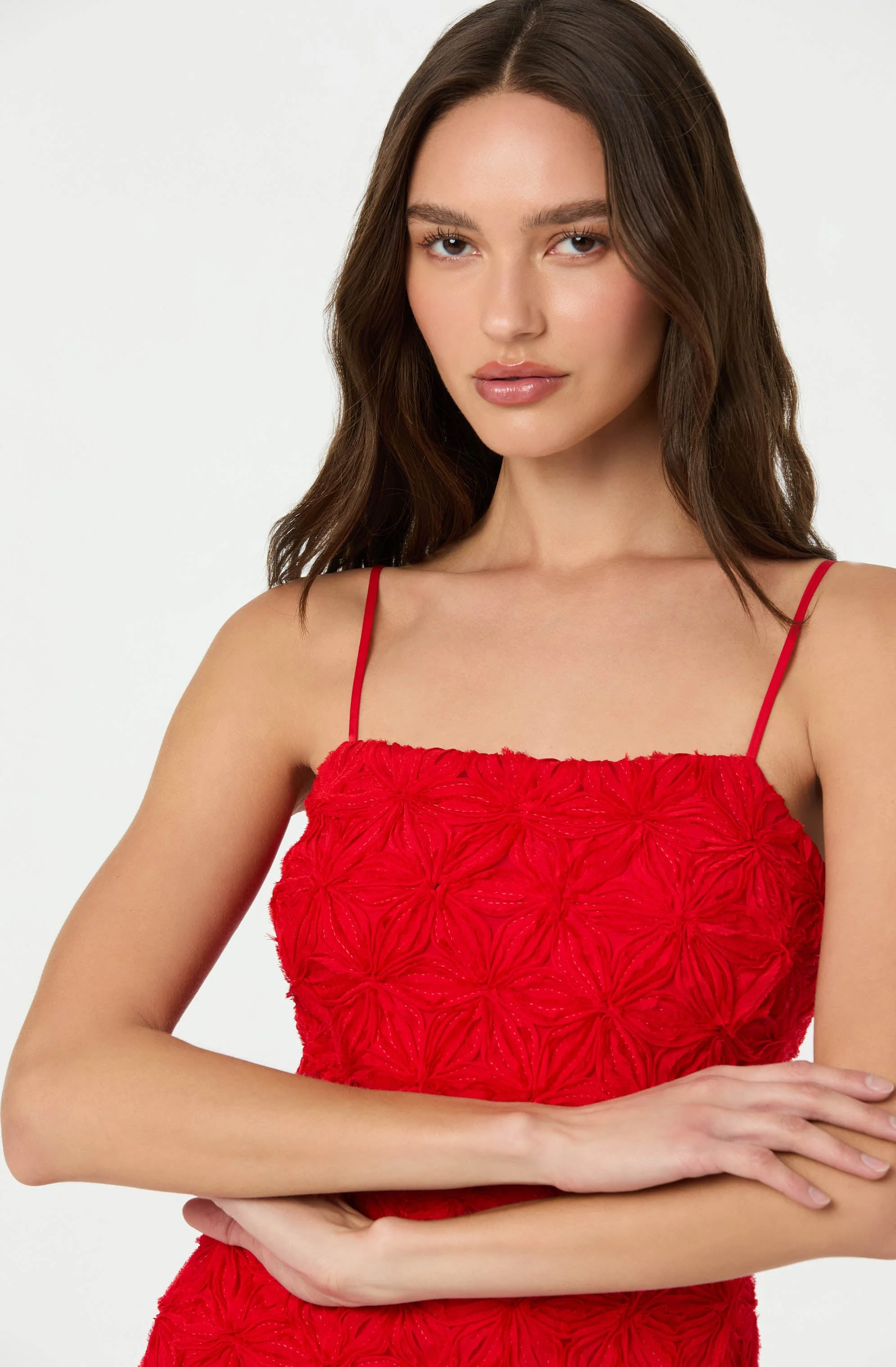 3D Floral Mini Dress - Image 3