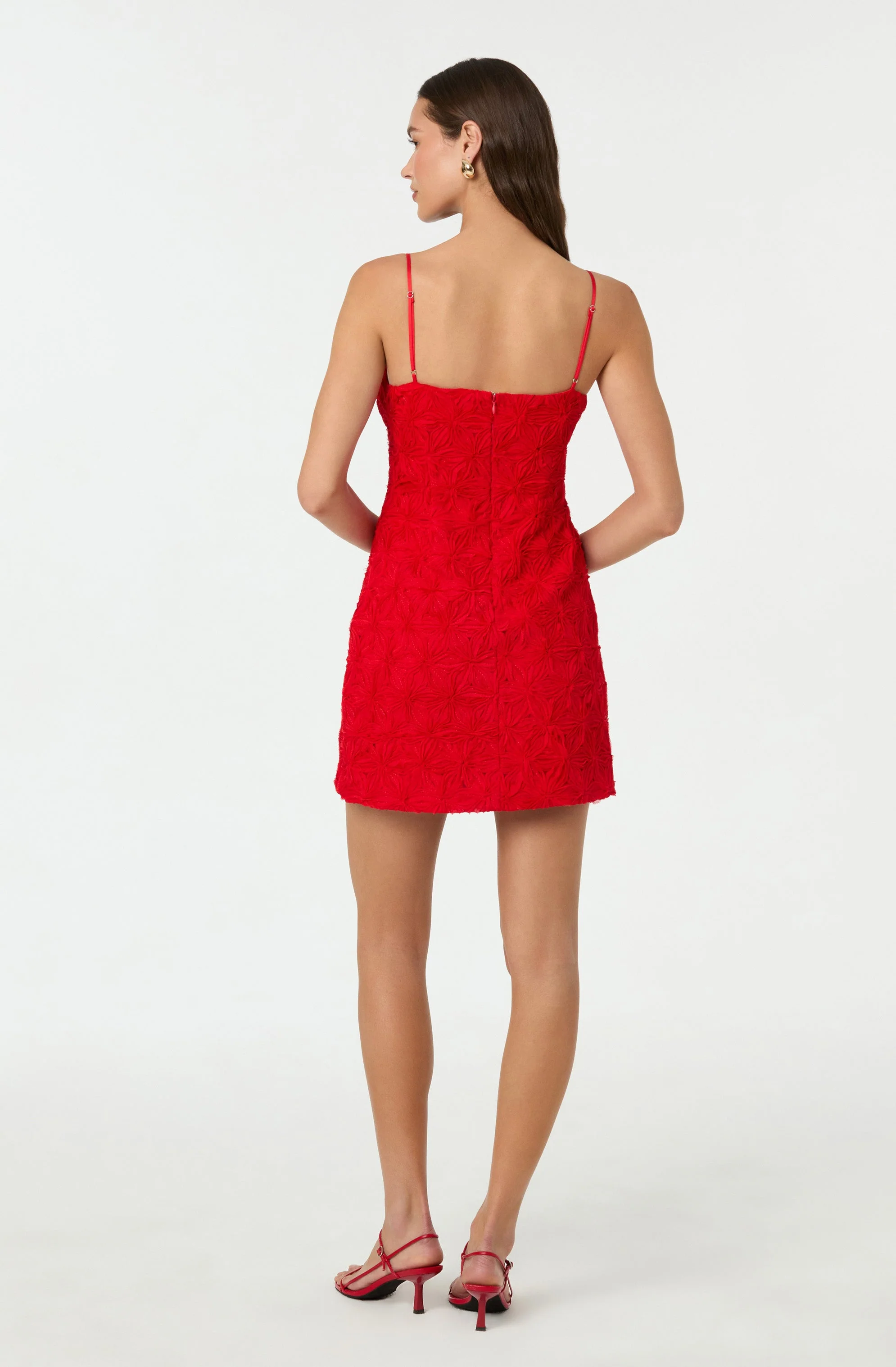 3D Floral Mini Dress - Image 5