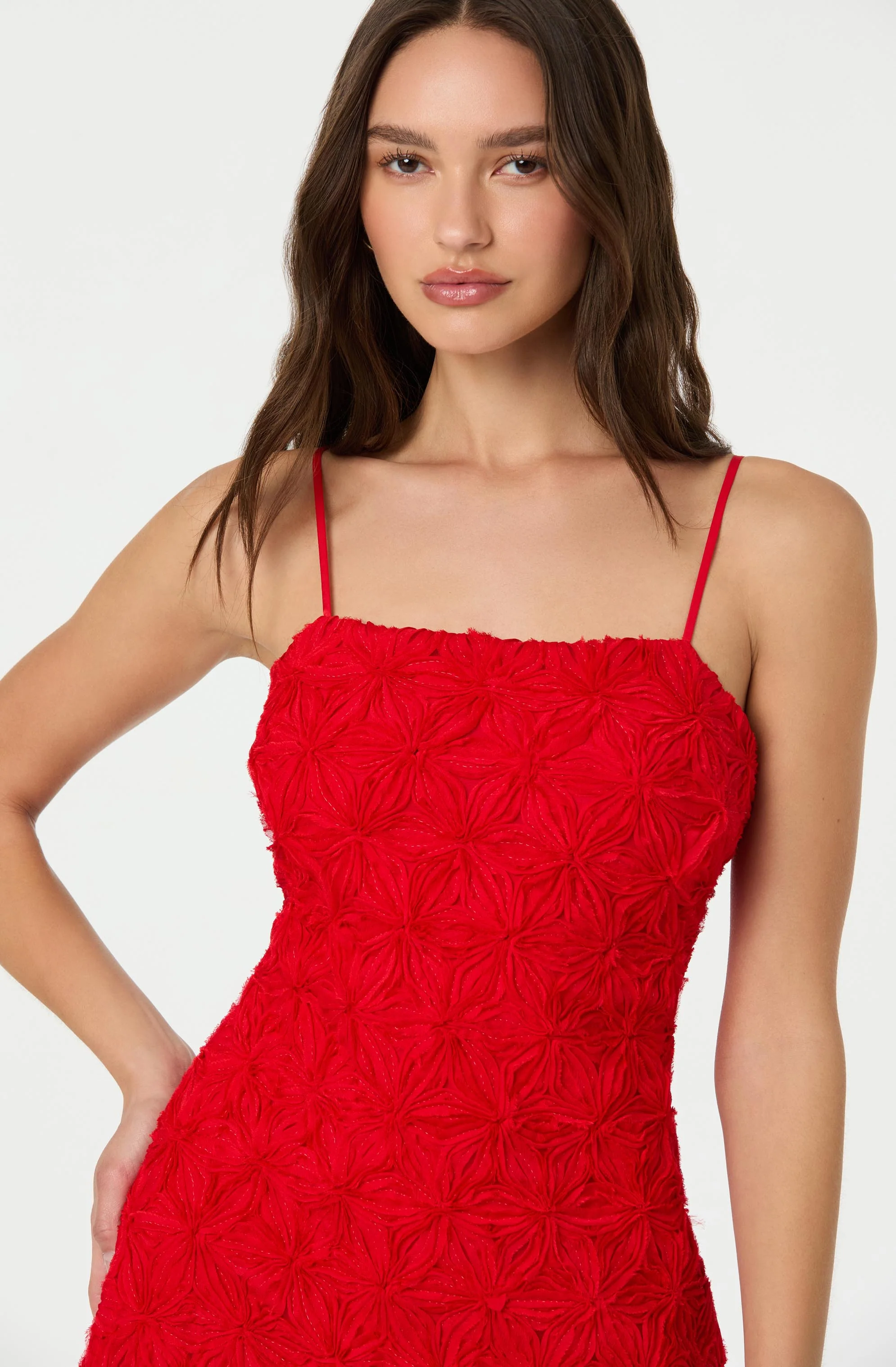3D Floral Mini Dress - Image 6