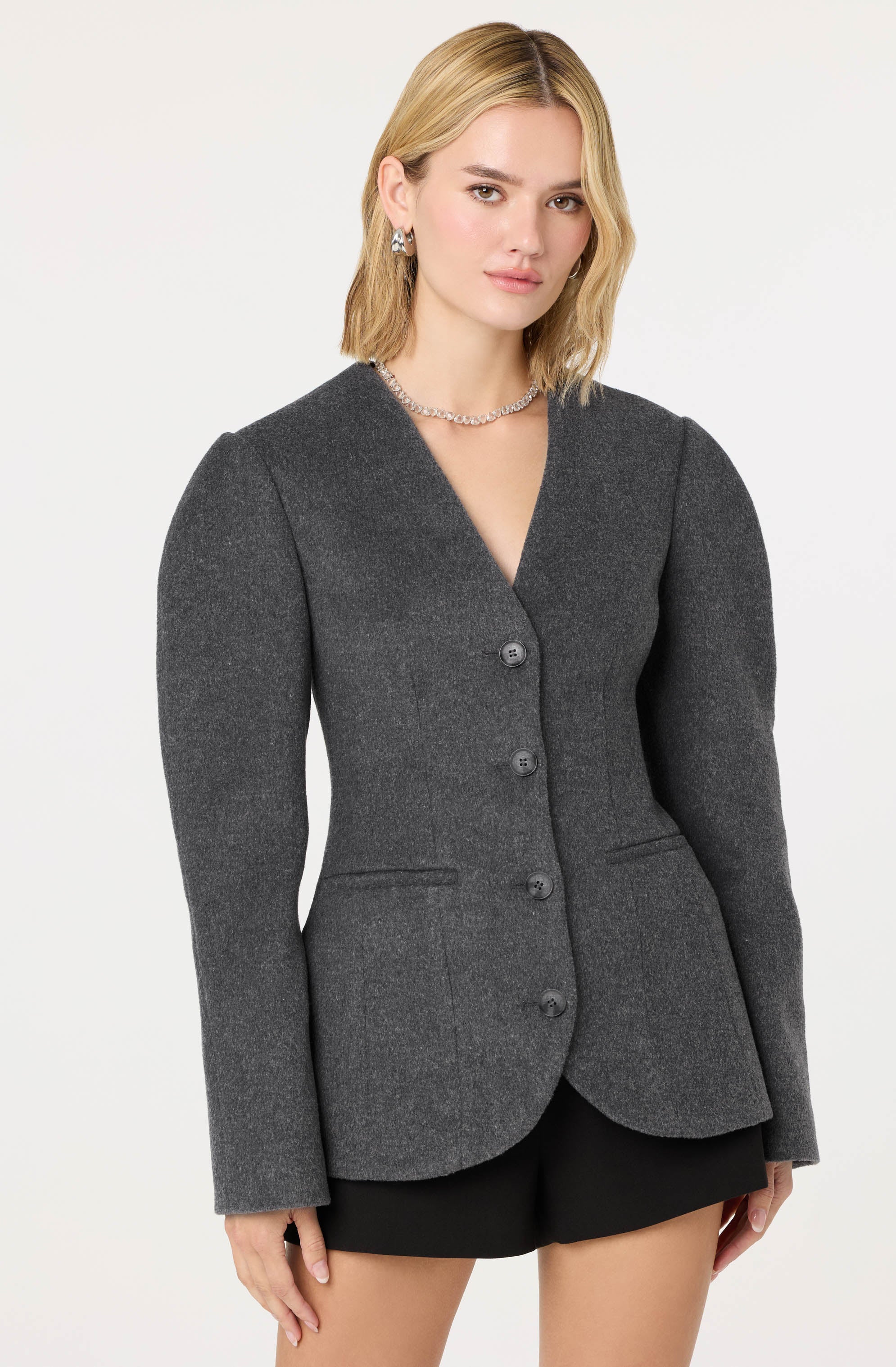 Ada Wool Blend Cinched Jacket - Image 3