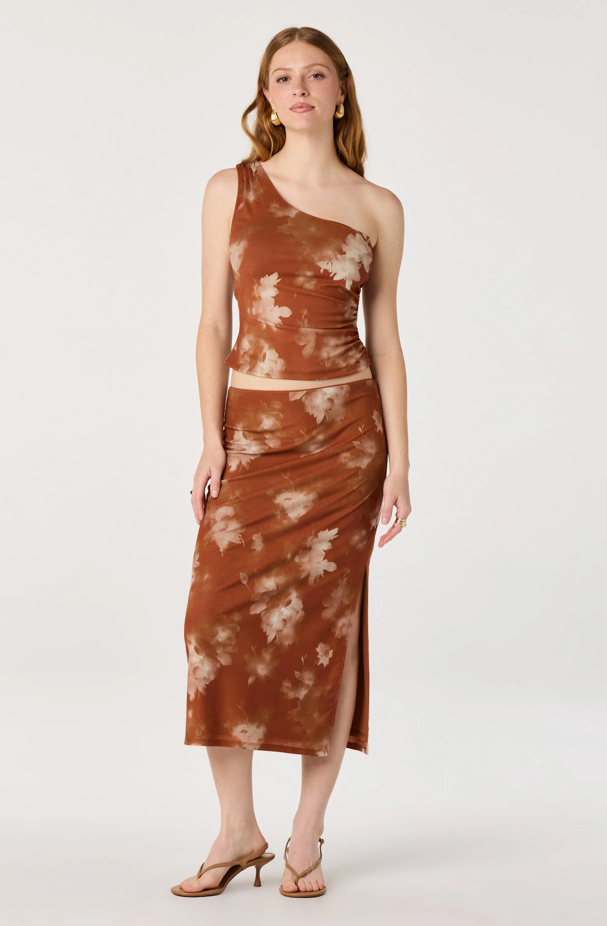 Adalee One-Shoulder Ruched Crop Top - Image 3