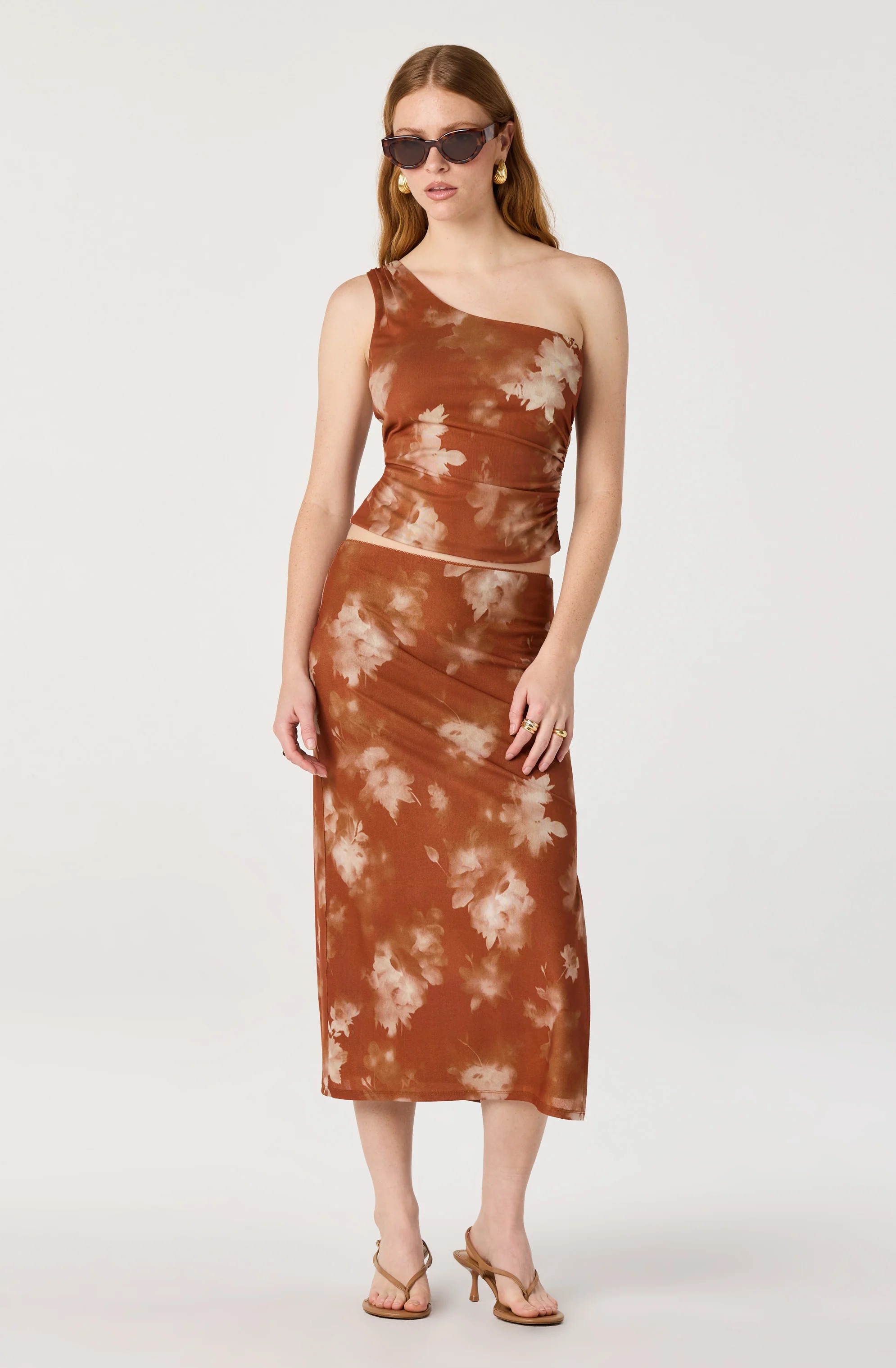 Adalee One-Shoulder Ruched Crop Top - Image 6