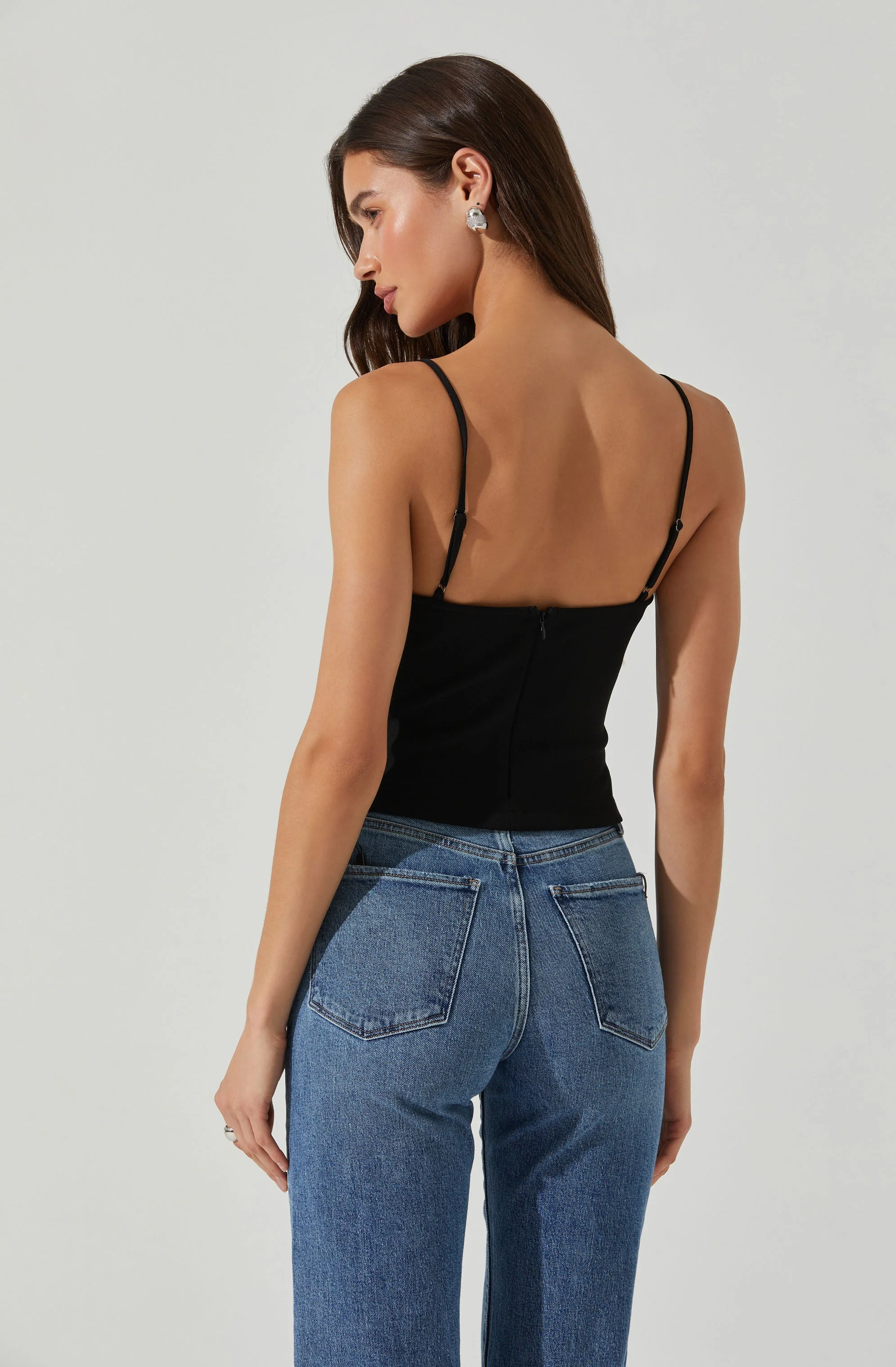 Adana Bow Detail Bustier Top - Image 6