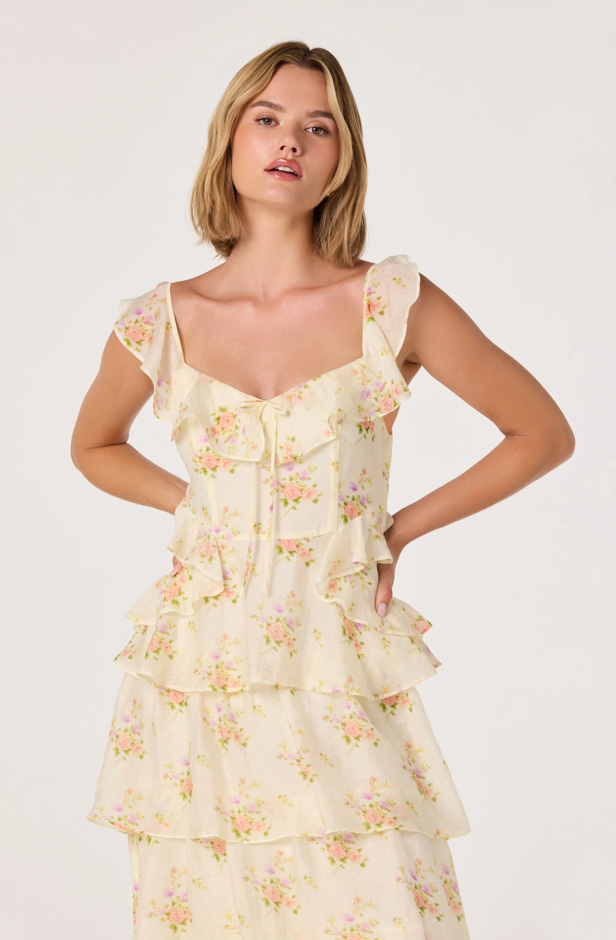 Adessa Floral Ruffle Tiered Maxi Dress - Image 10