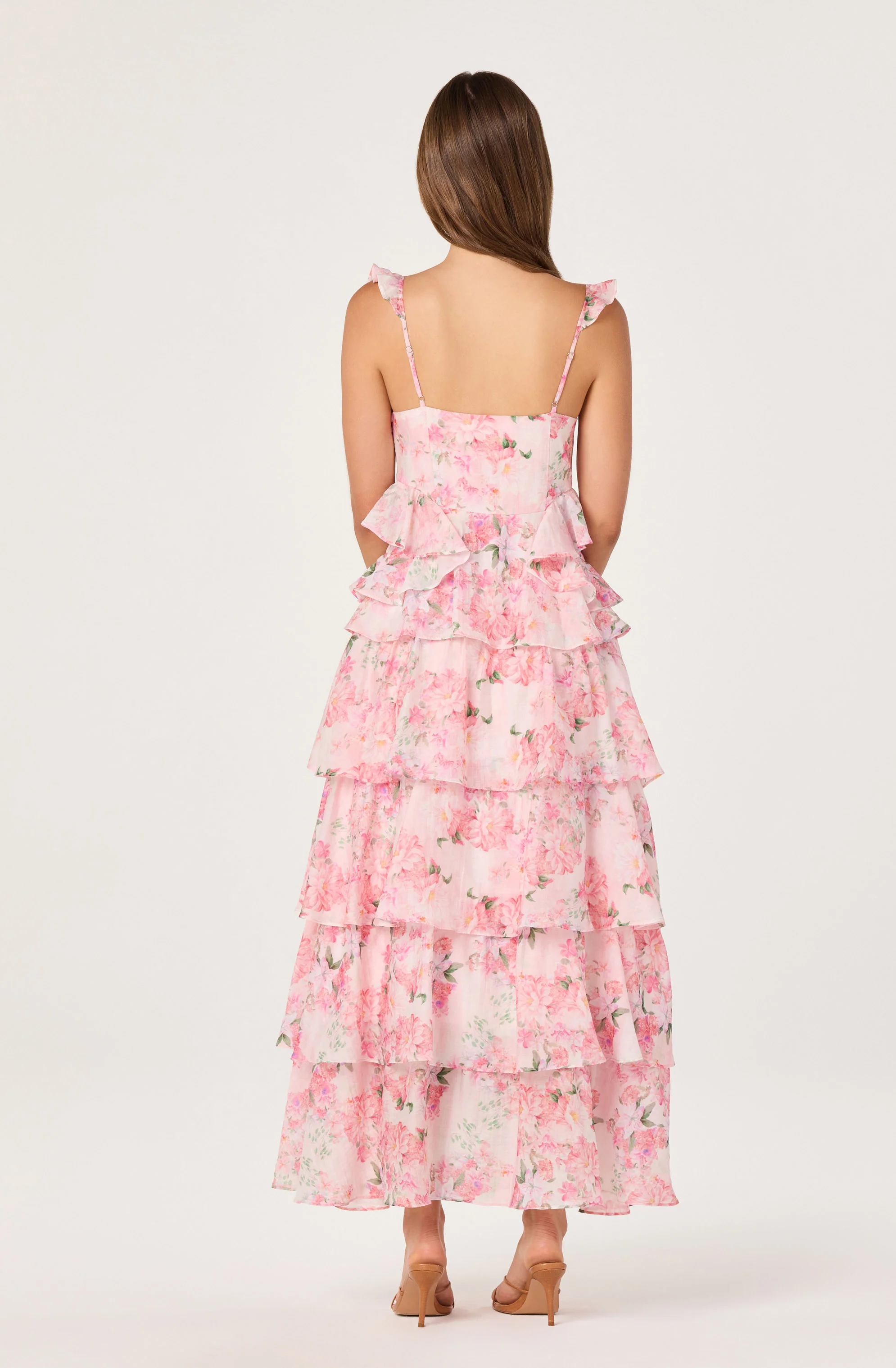 Adessa Floral Ruffle Tiered Maxi Dress - Image 3