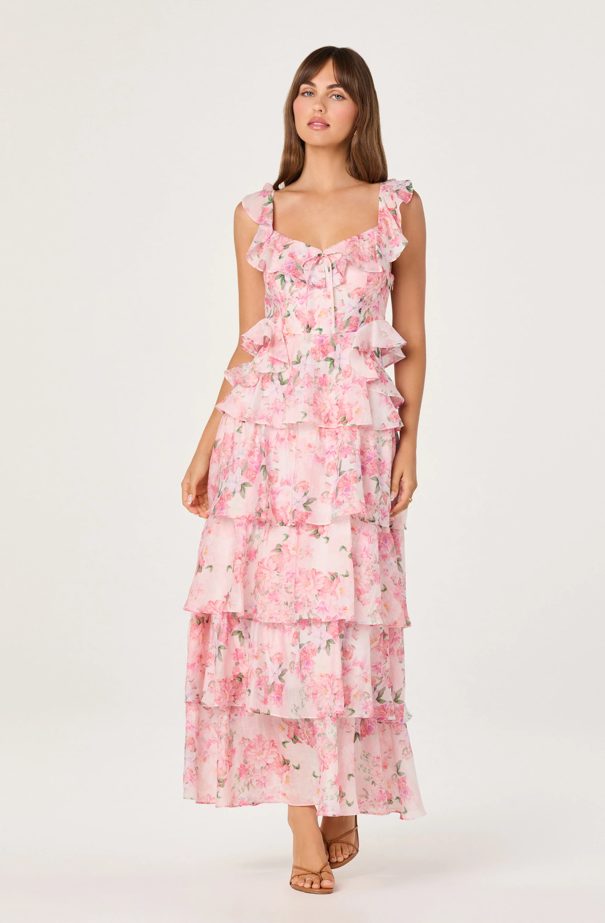 Adessa Floral Ruffle Tiered Maxi Dress - Image 5