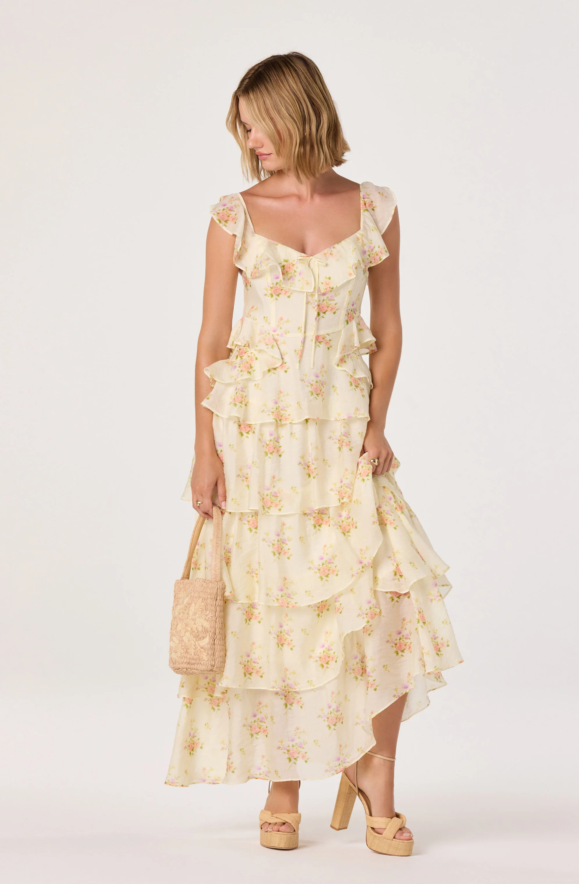 Adessa Floral Ruffle Tiered Maxi Dress - Image 7