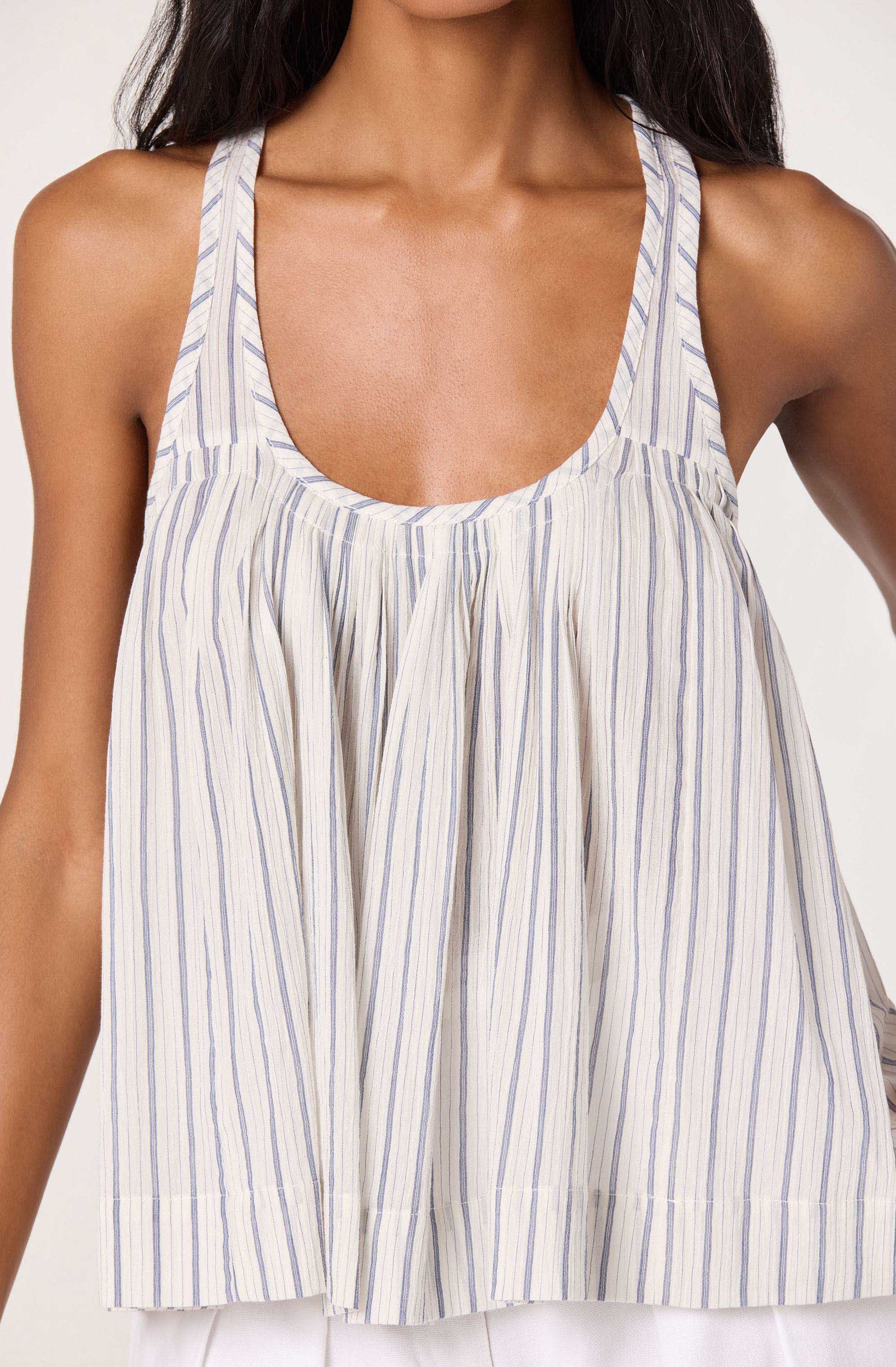 Aggie Stripe Pleated Racerback Tank - Image 5