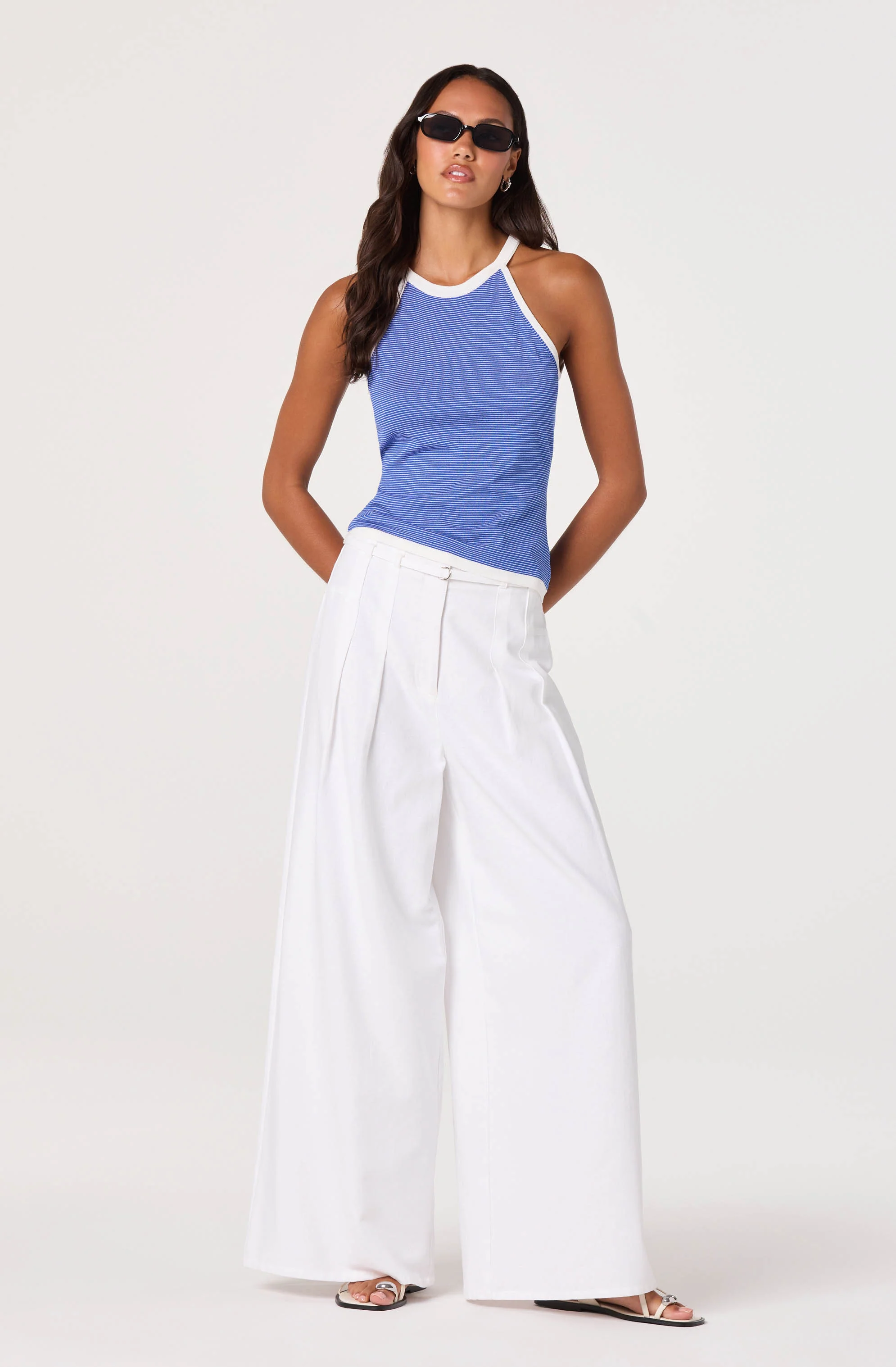 Aiden Pleated Wide-Leg Pants - Image 2