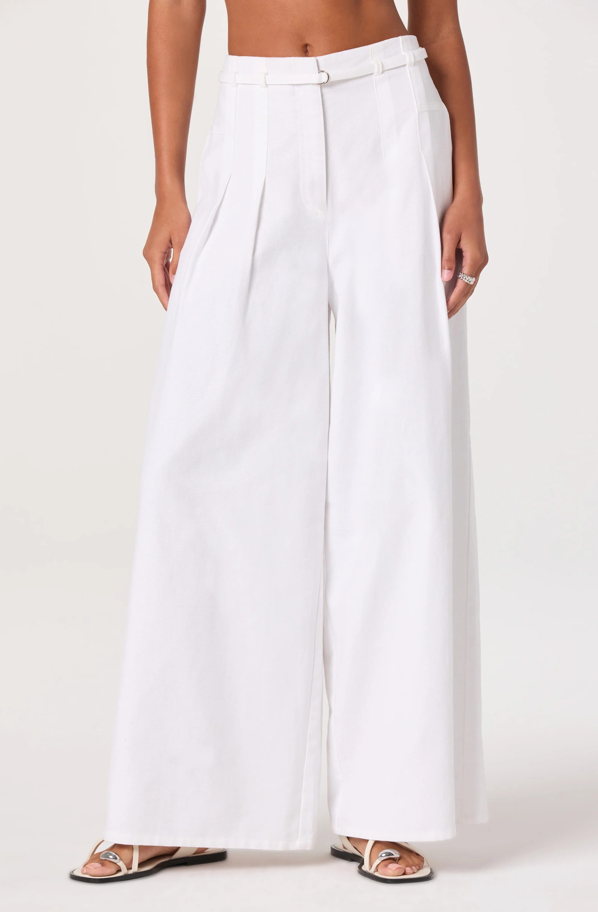 Aiden Pleated Wide-Leg Pants - Image 3