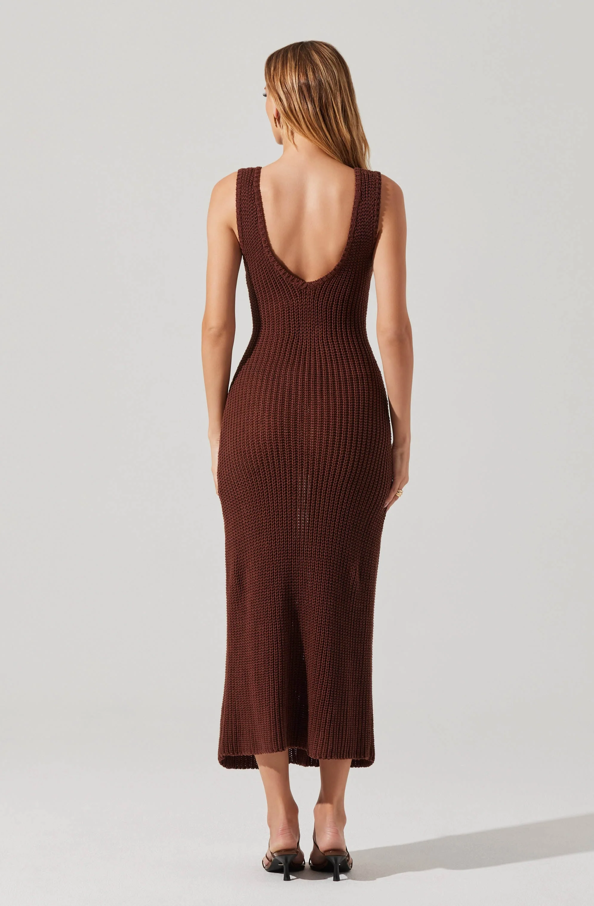 Ainhoa 3D Floral Maxi Sweater Dress - Image 3