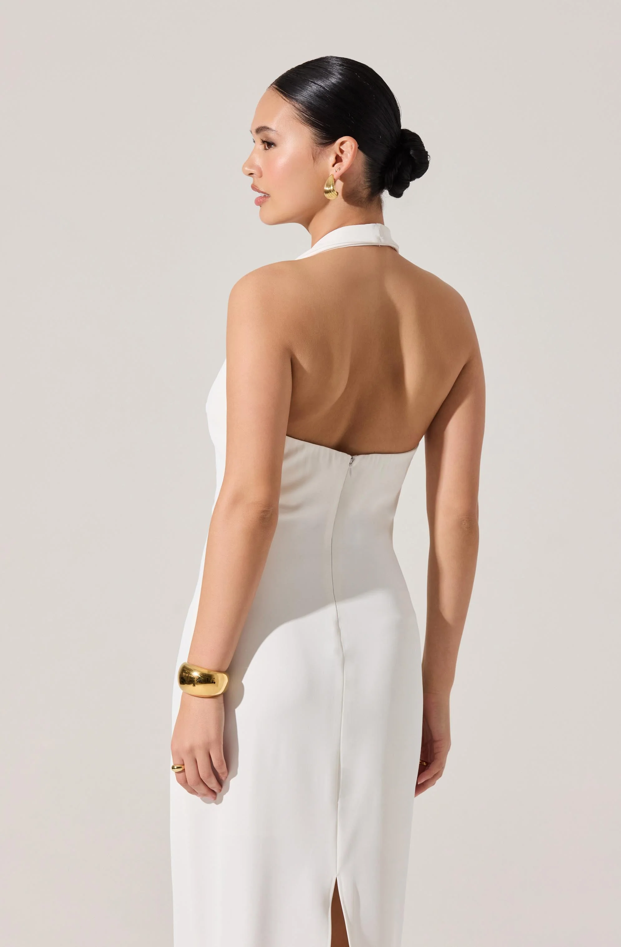 Alanna Halter Cowl Neck Midi Dress - Image 3