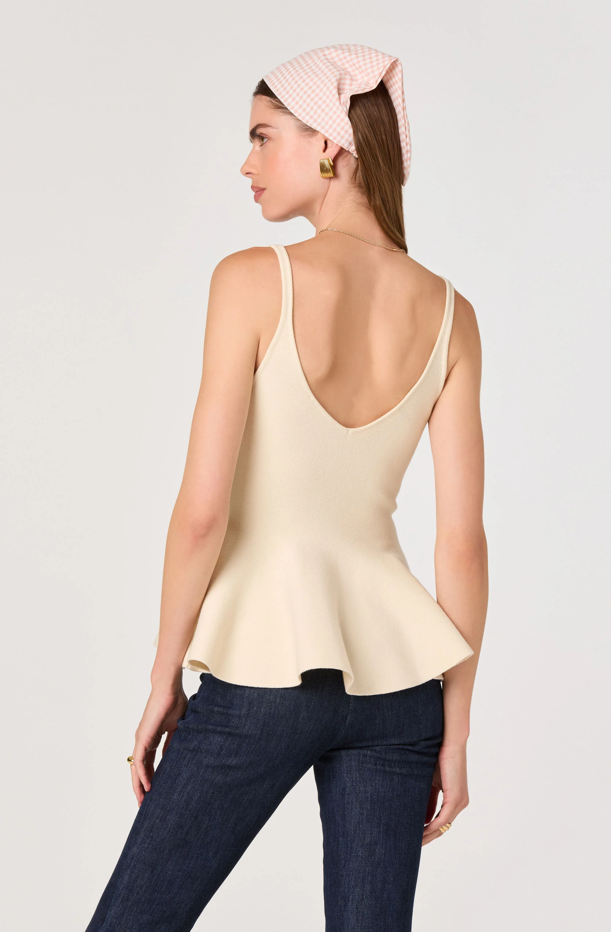 Alaya Knit Peplum Top - Image 2