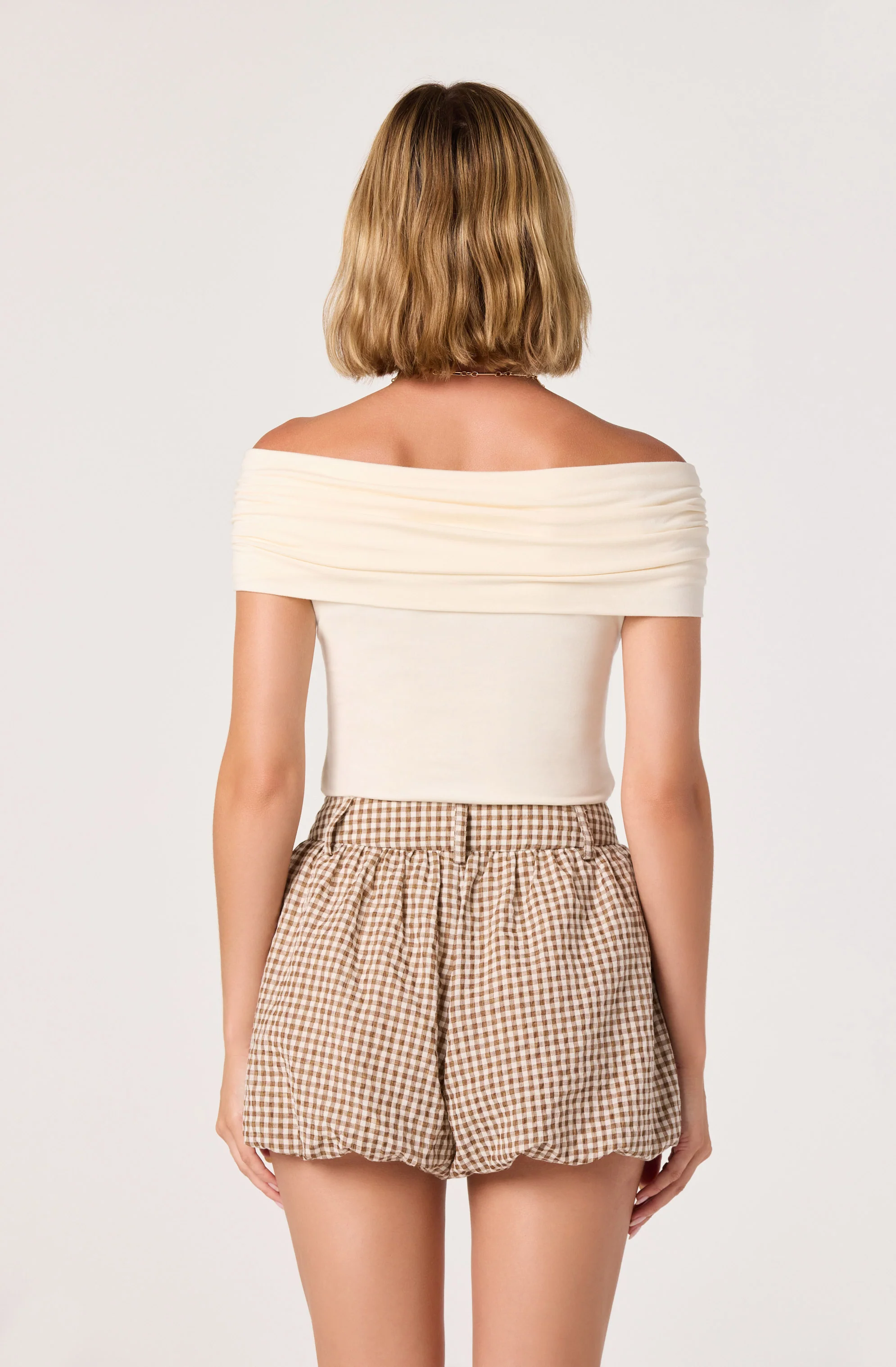 Alba Off-Shoulder Hardware Knit Top - Image 4