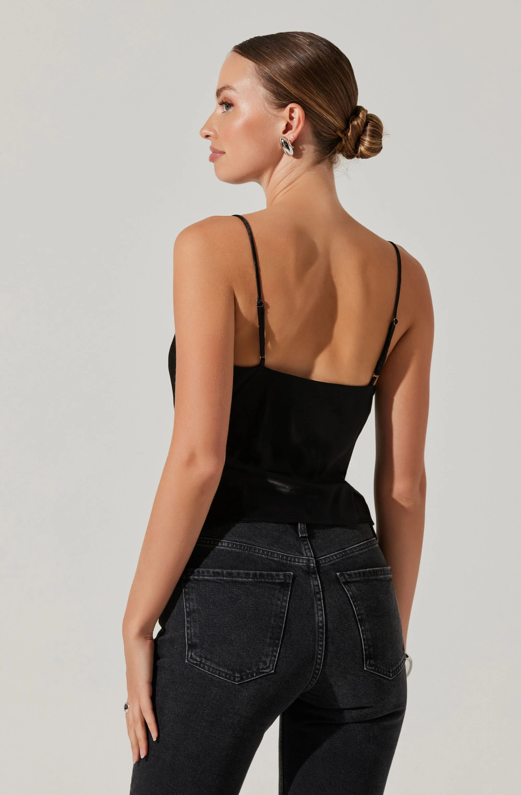 Alithea Draped Satin Top - Image 6
