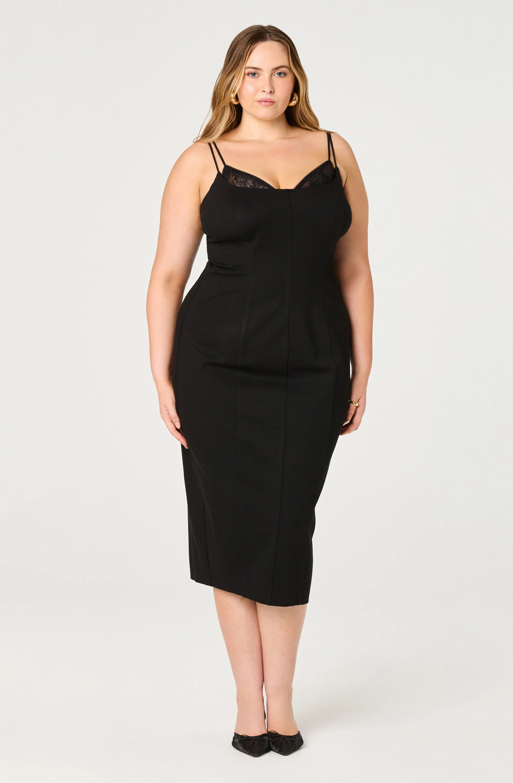 Allura Peekaboo Lace Midi Dress - Image 11