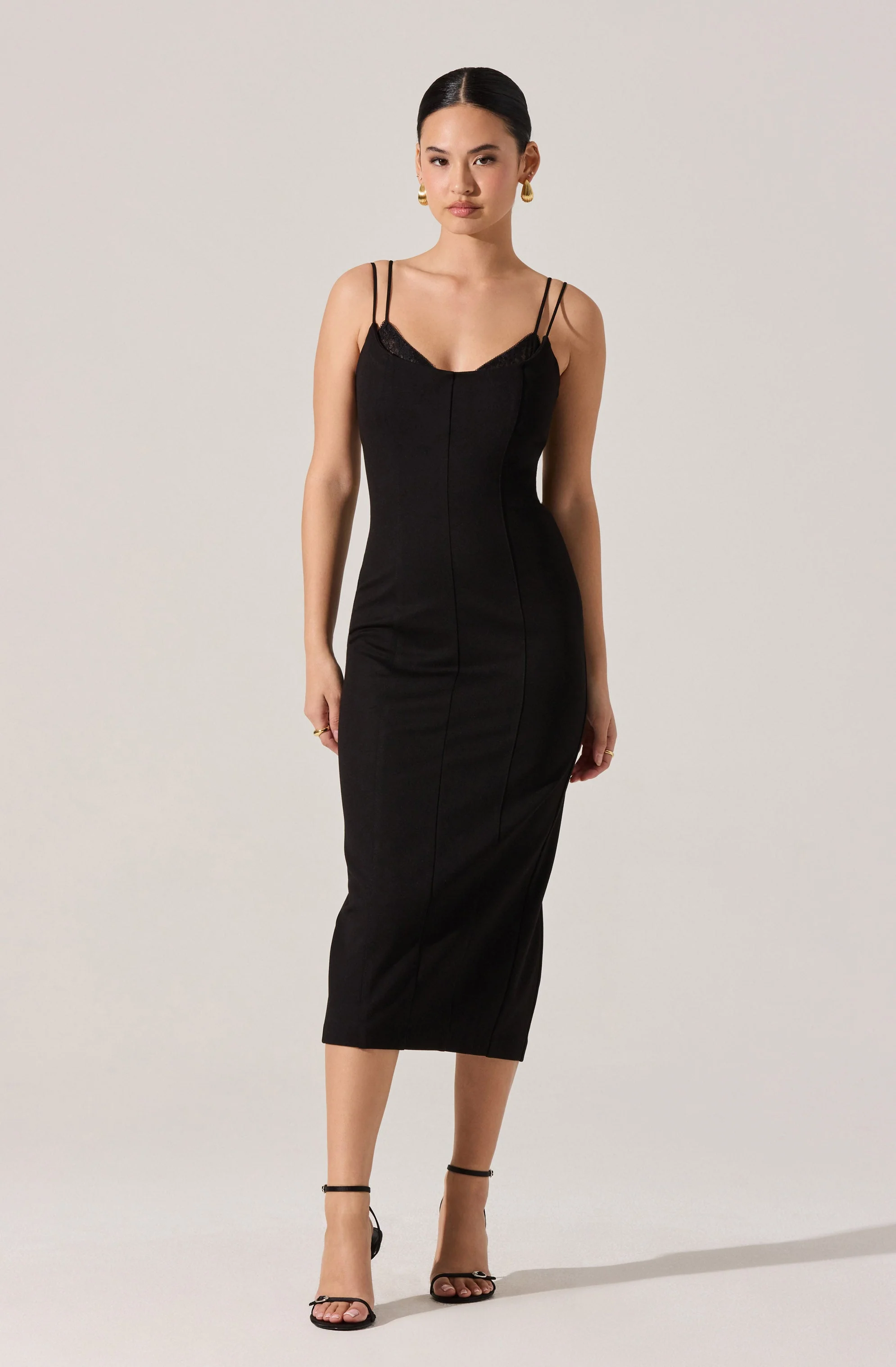 Allura Peekaboo Lace Midi Dress - Image 5