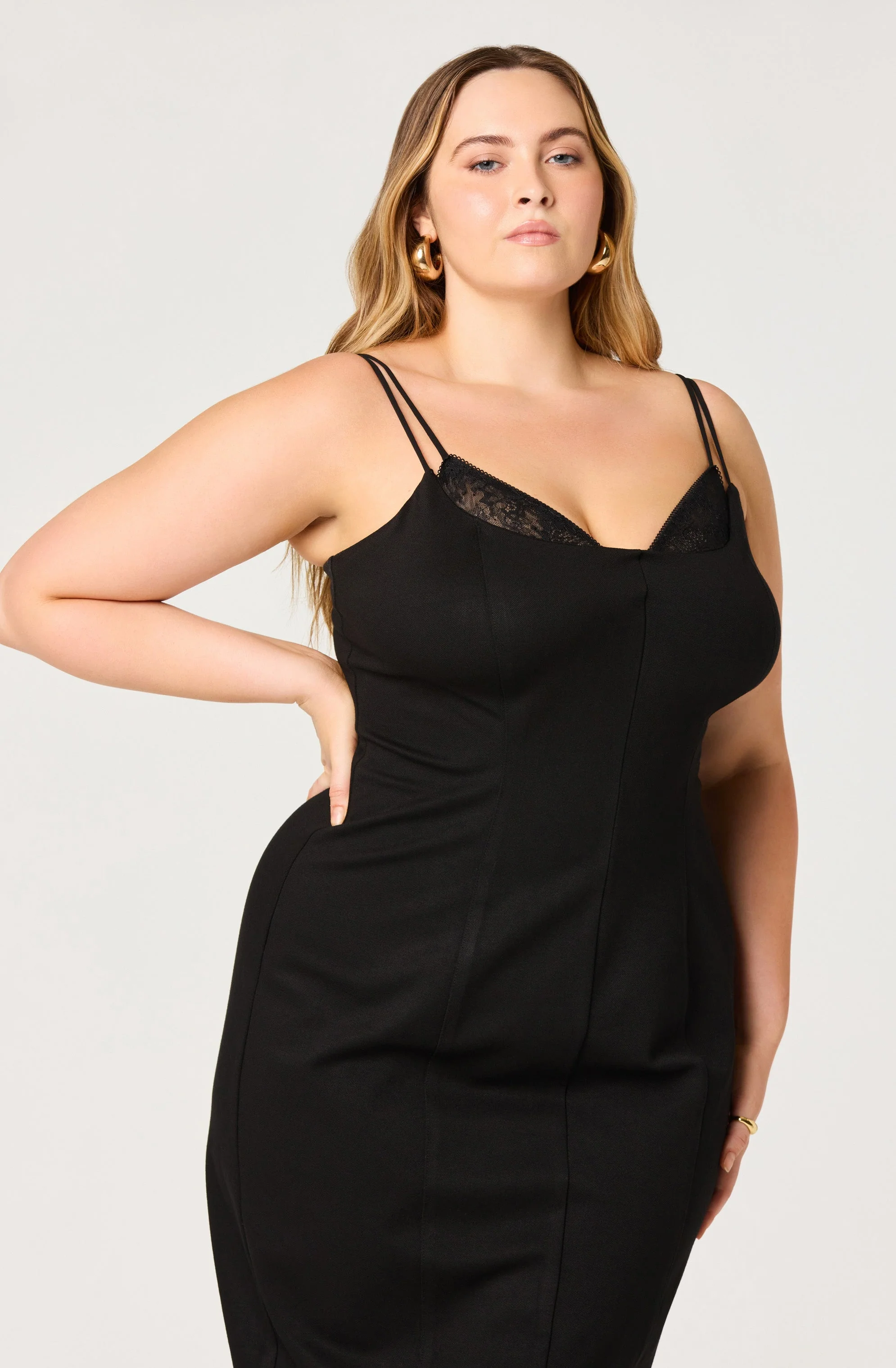 Allura Peekaboo Lace Midi Dress - Image 8