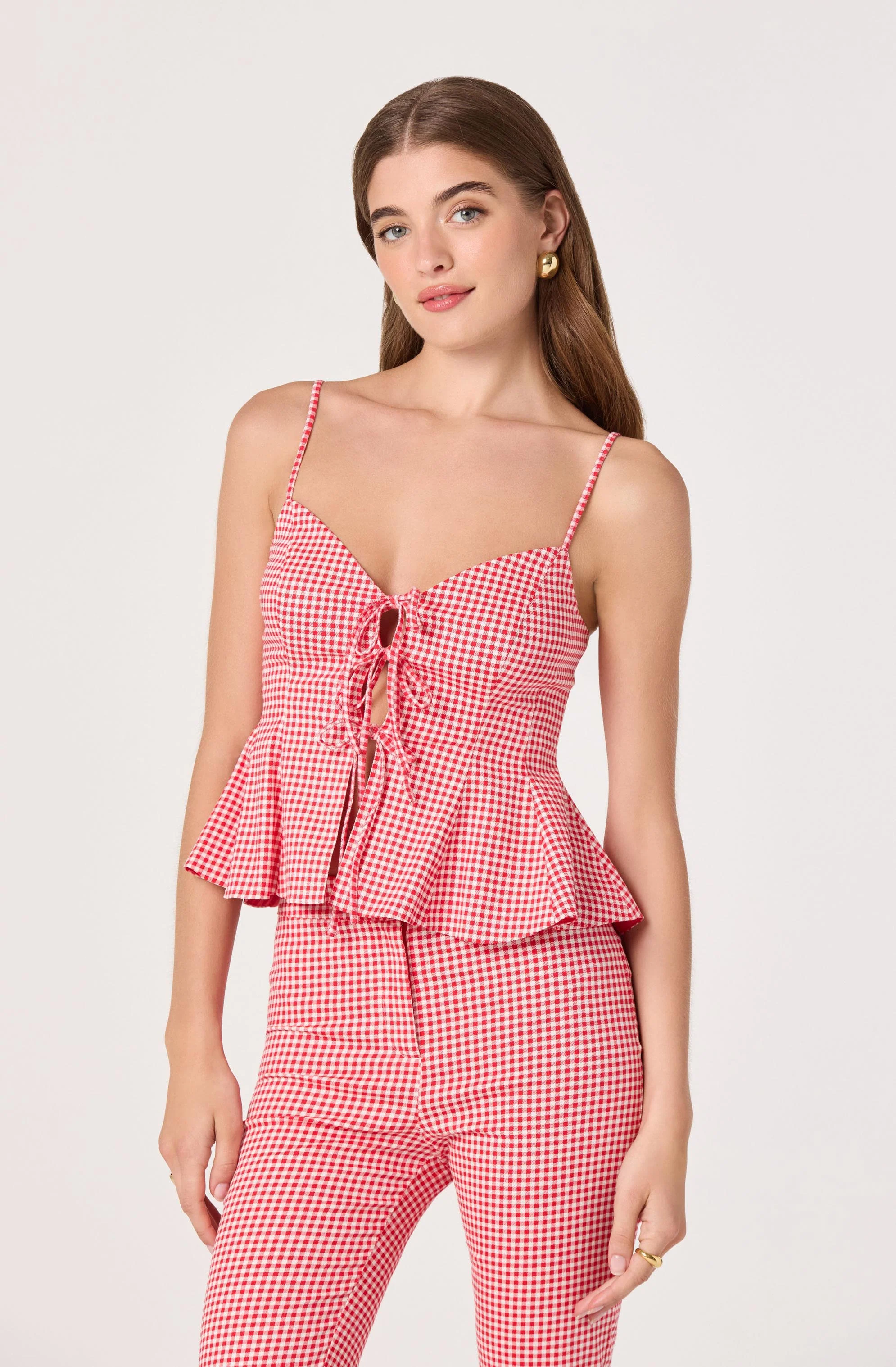 Alma Printed V-Neck Tank Top - Image 3