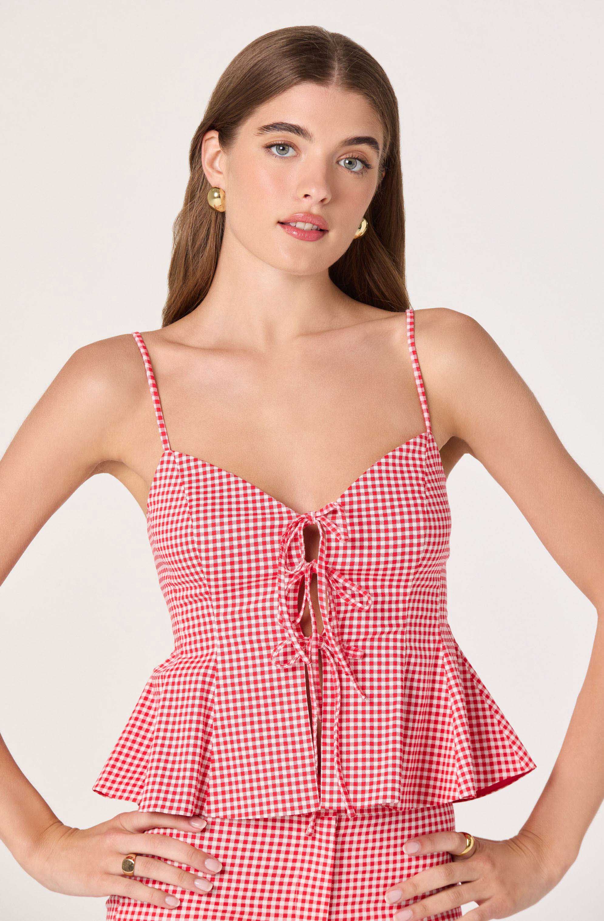 Alma Printed V-Neck Tank Top - Image 5
