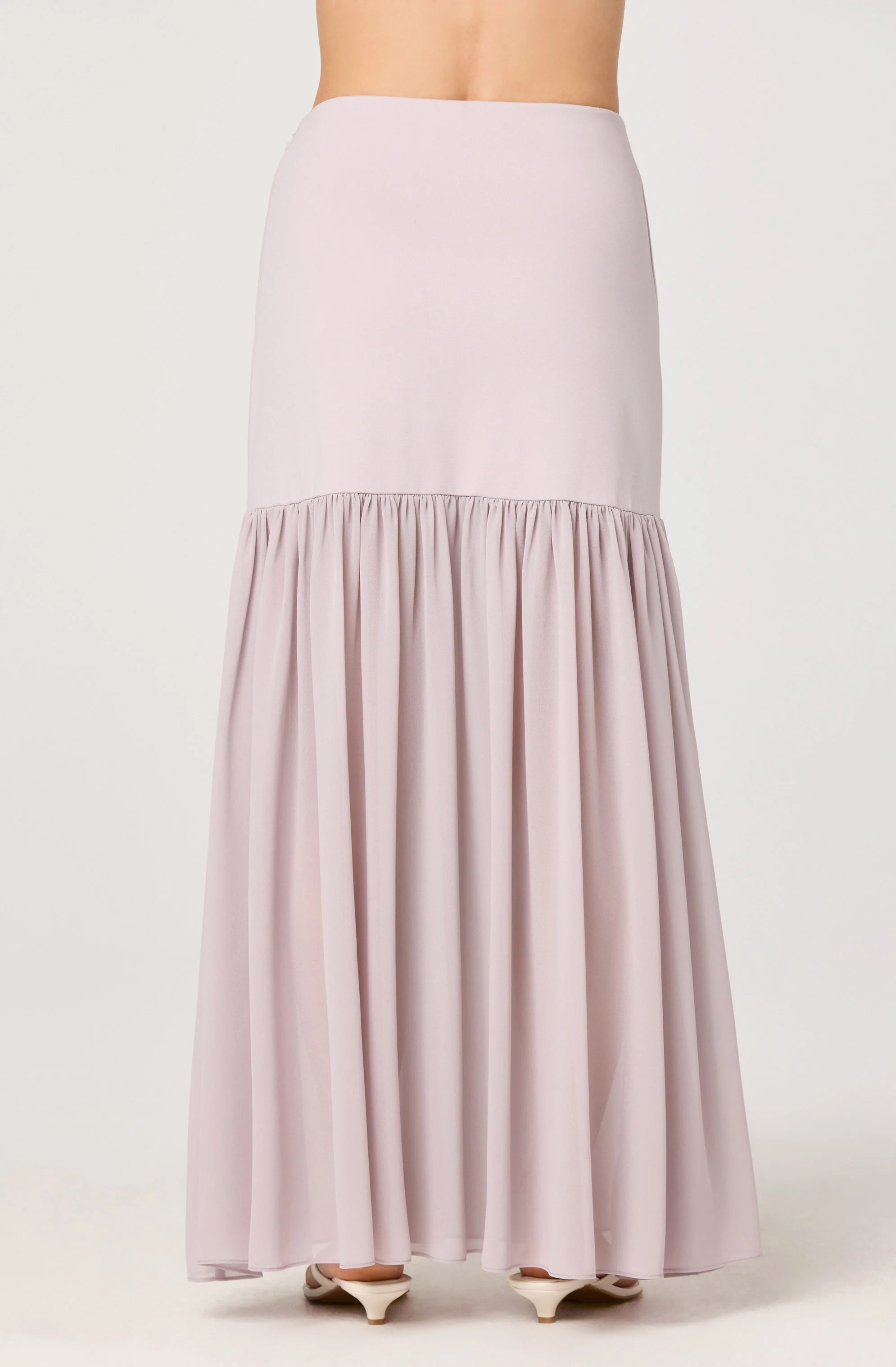 Aloyse Contrast Drop-Waist Maxi Skirt - Image 3