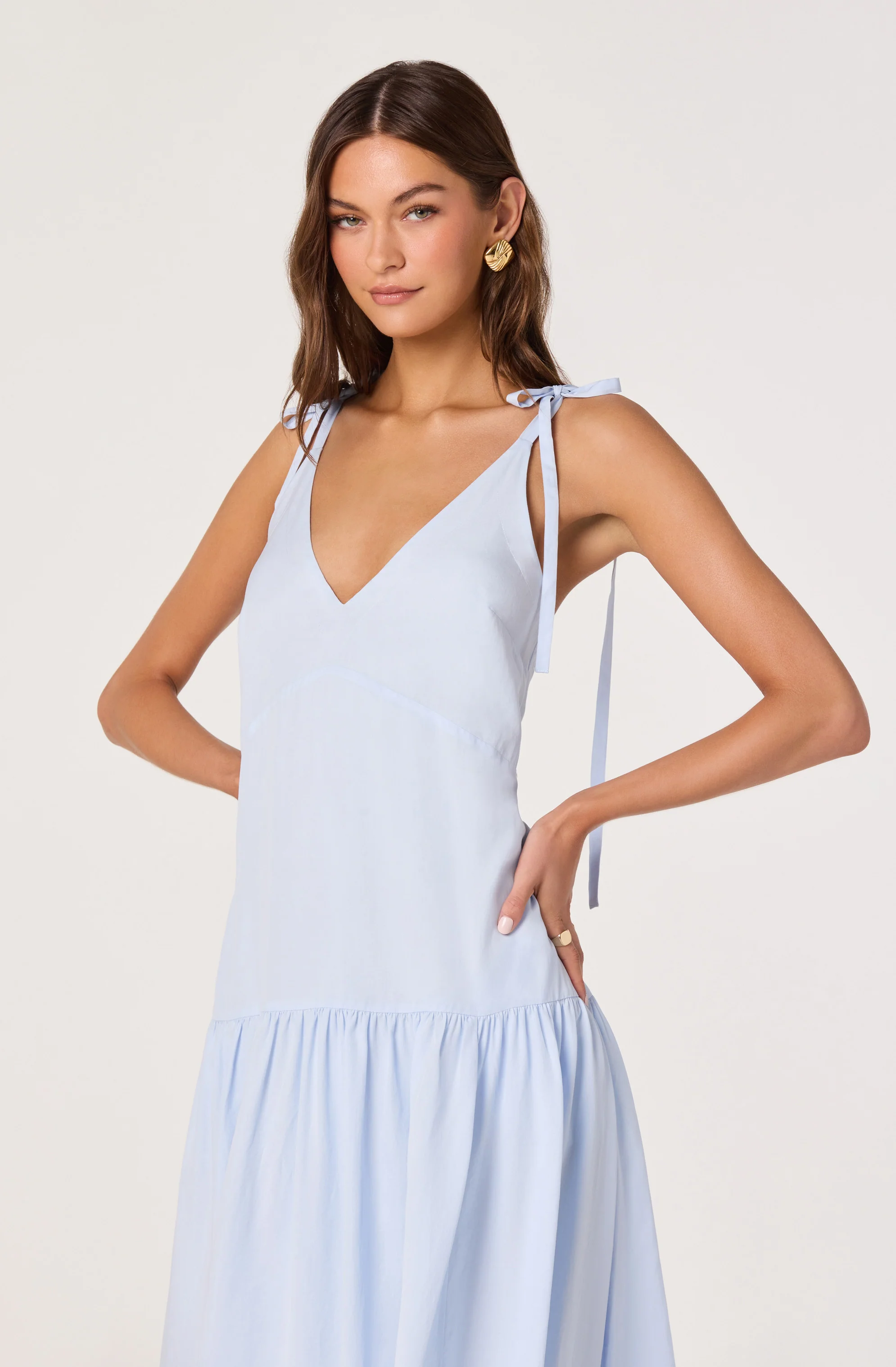 Amalina Drop-Waist Maxi Dress - Image 3