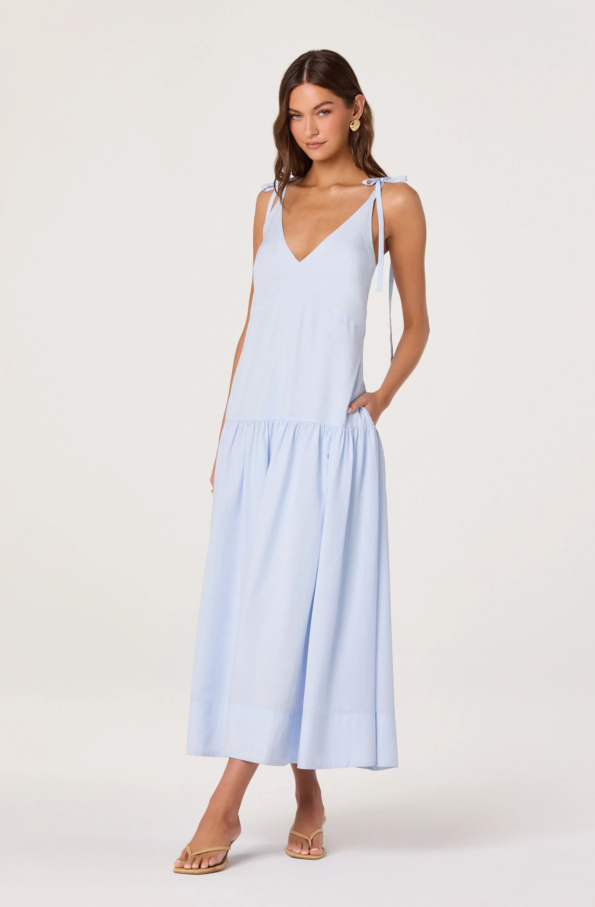 Amalina Drop-Waist Maxi Dress - Image 5