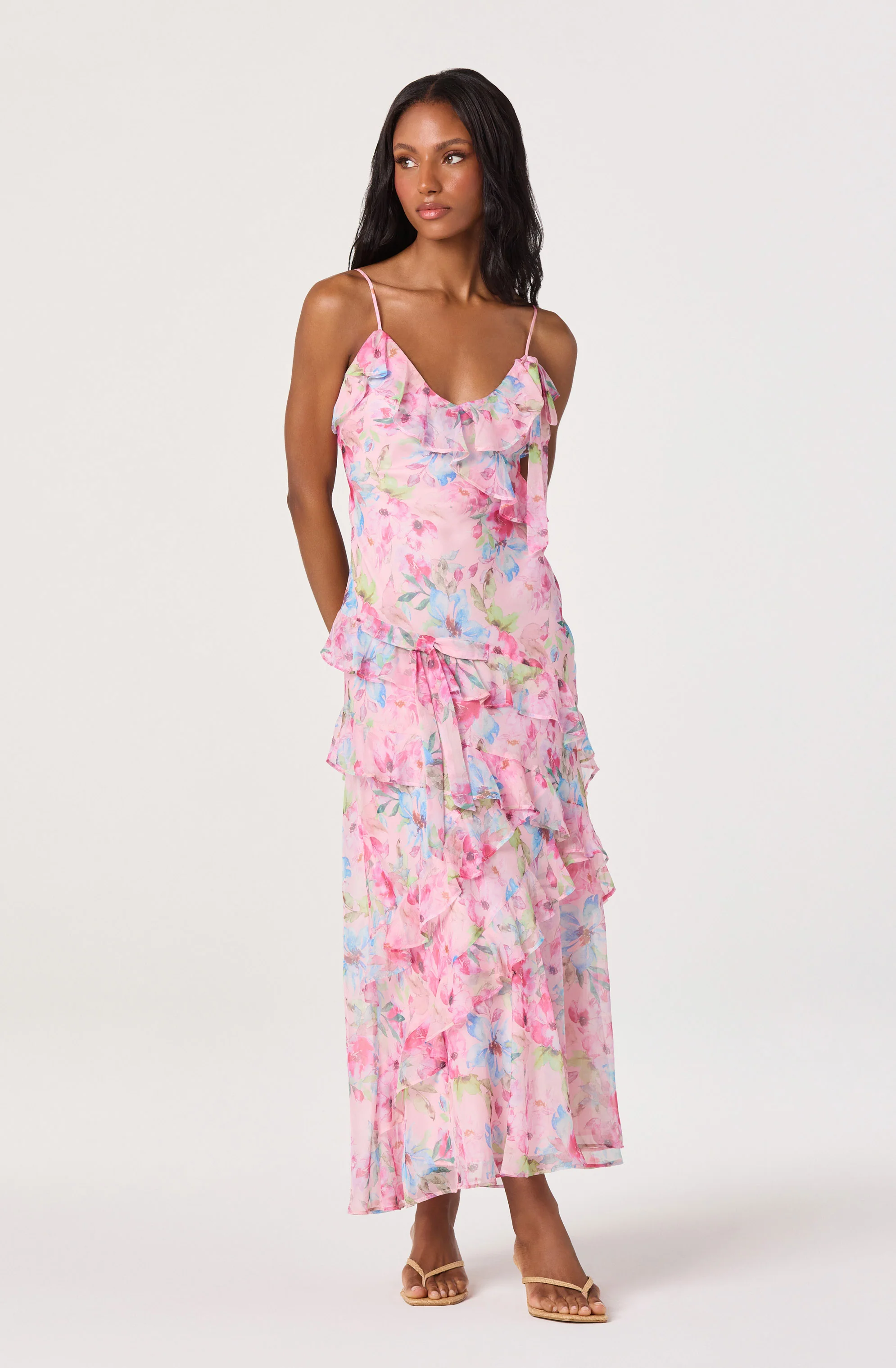 Amiya Chiffon Maxi Dress - Image 8