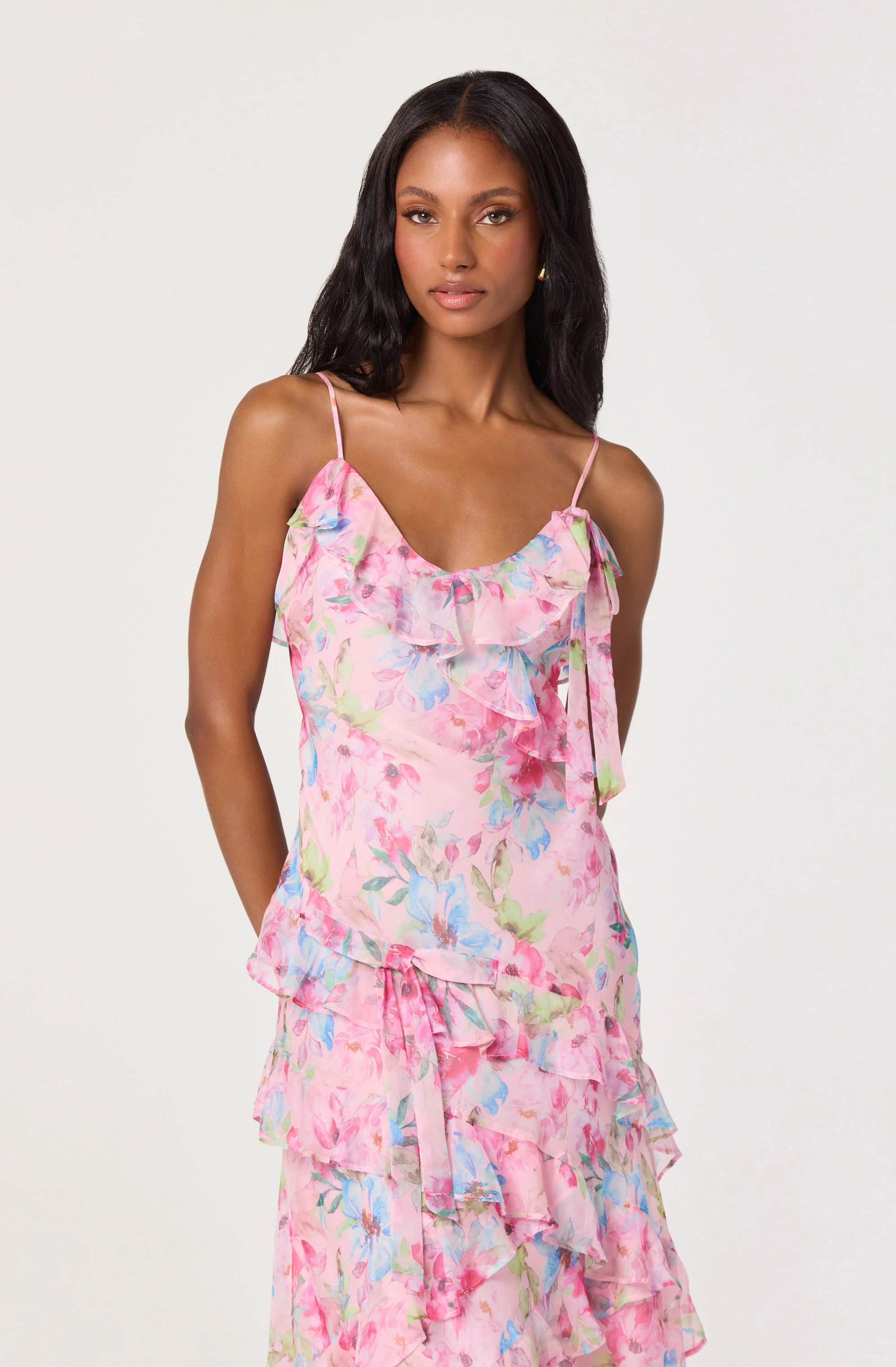 Amiya Chiffon Maxi Dress - Image 9