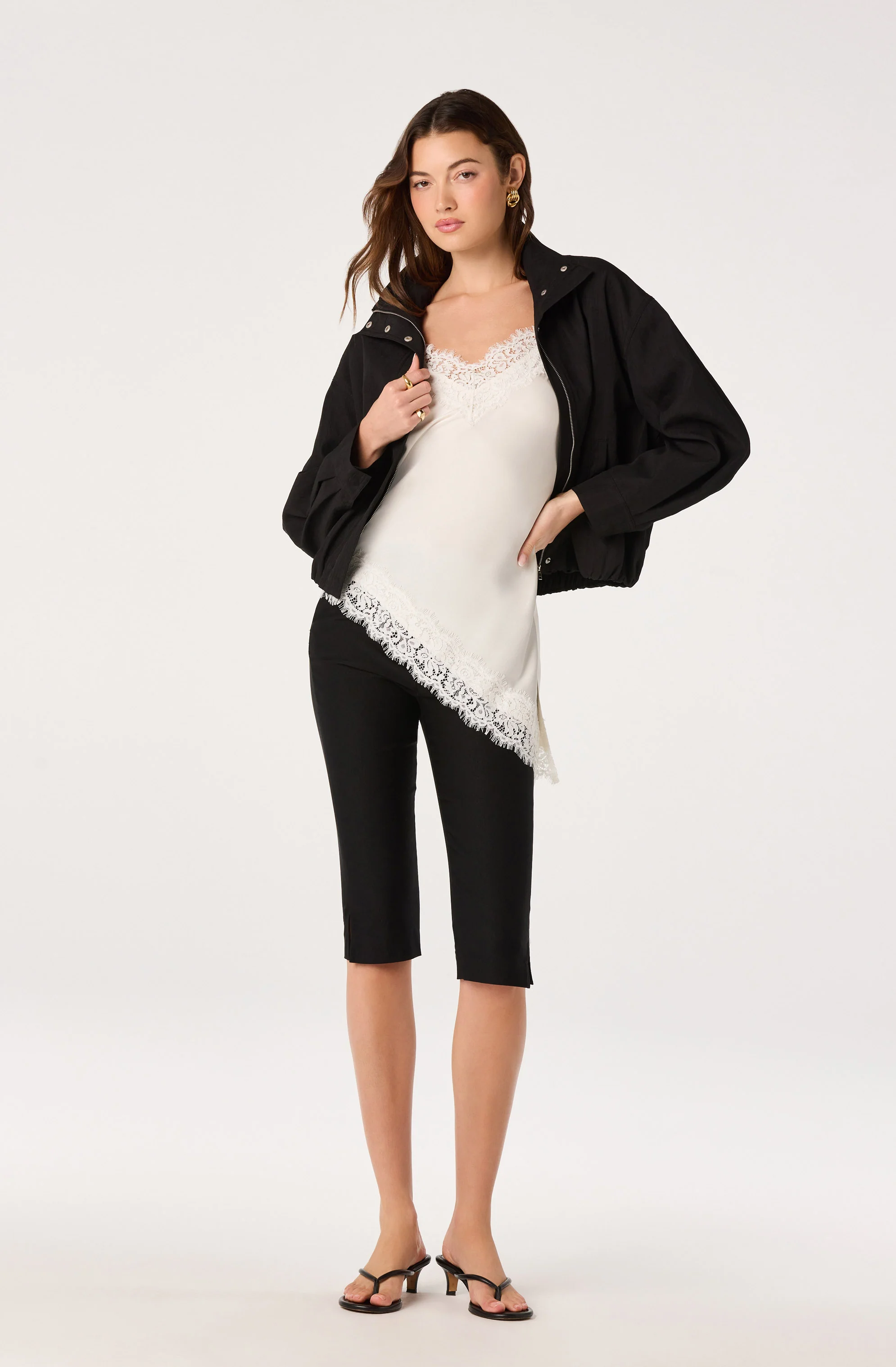 Analise Lace Trim Asymmetric Tank - Image 11