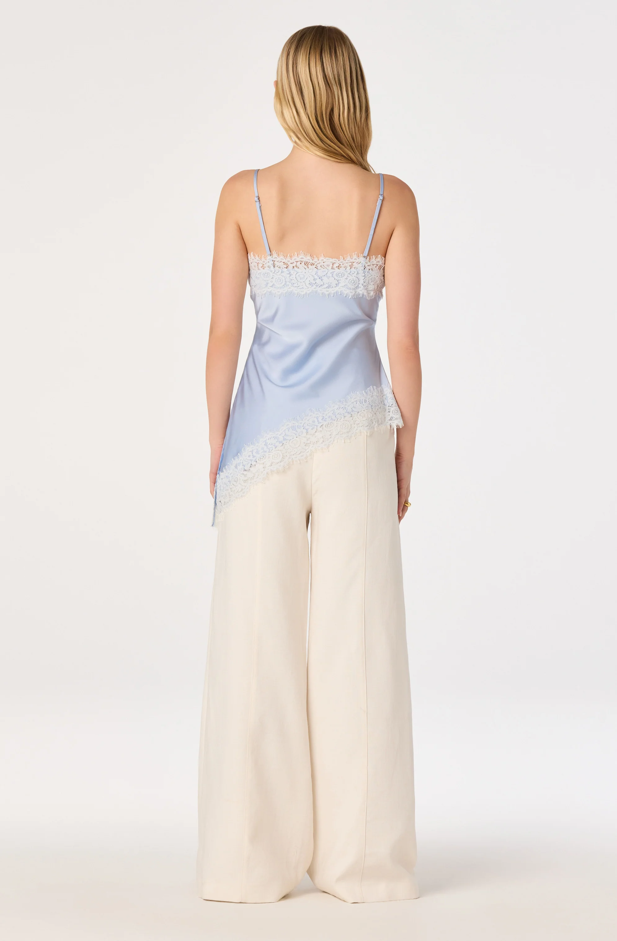 Analise Lace Trim Asymmetric Tank - Image 16