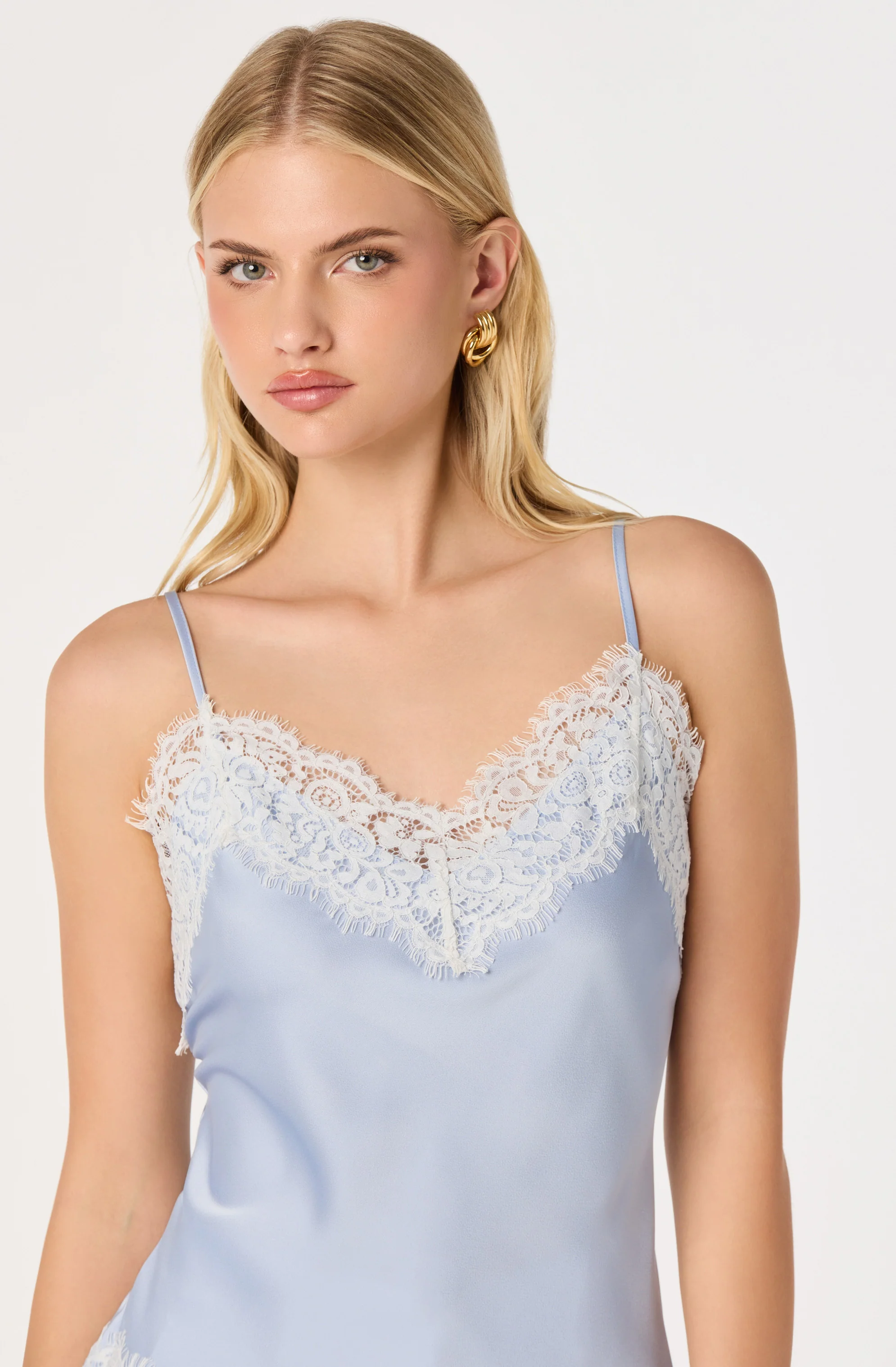 Analise Lace Trim Asymmetric Tank - Image 17