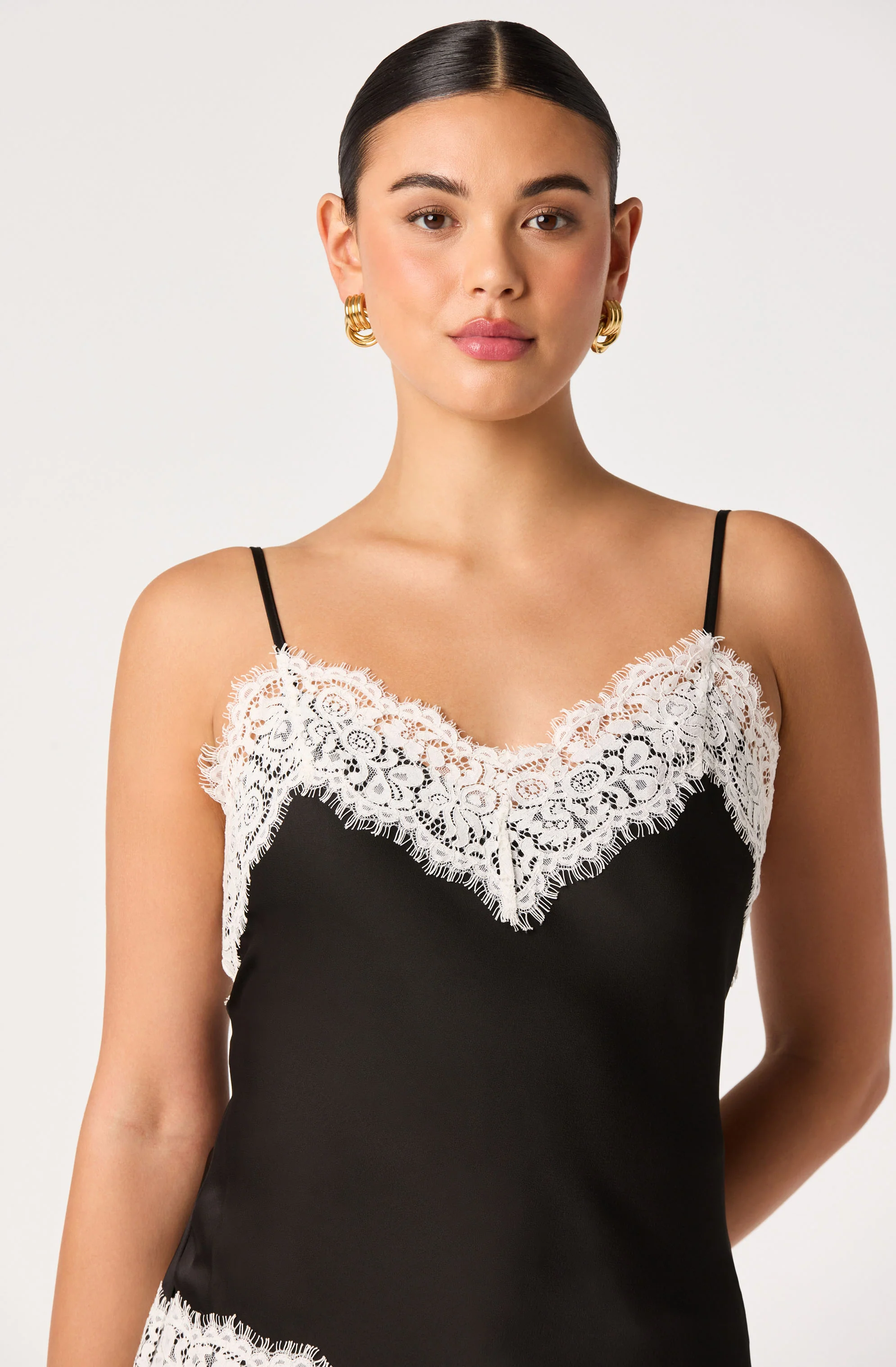 Analise Lace Trim Asymmetric Tank - Image 3