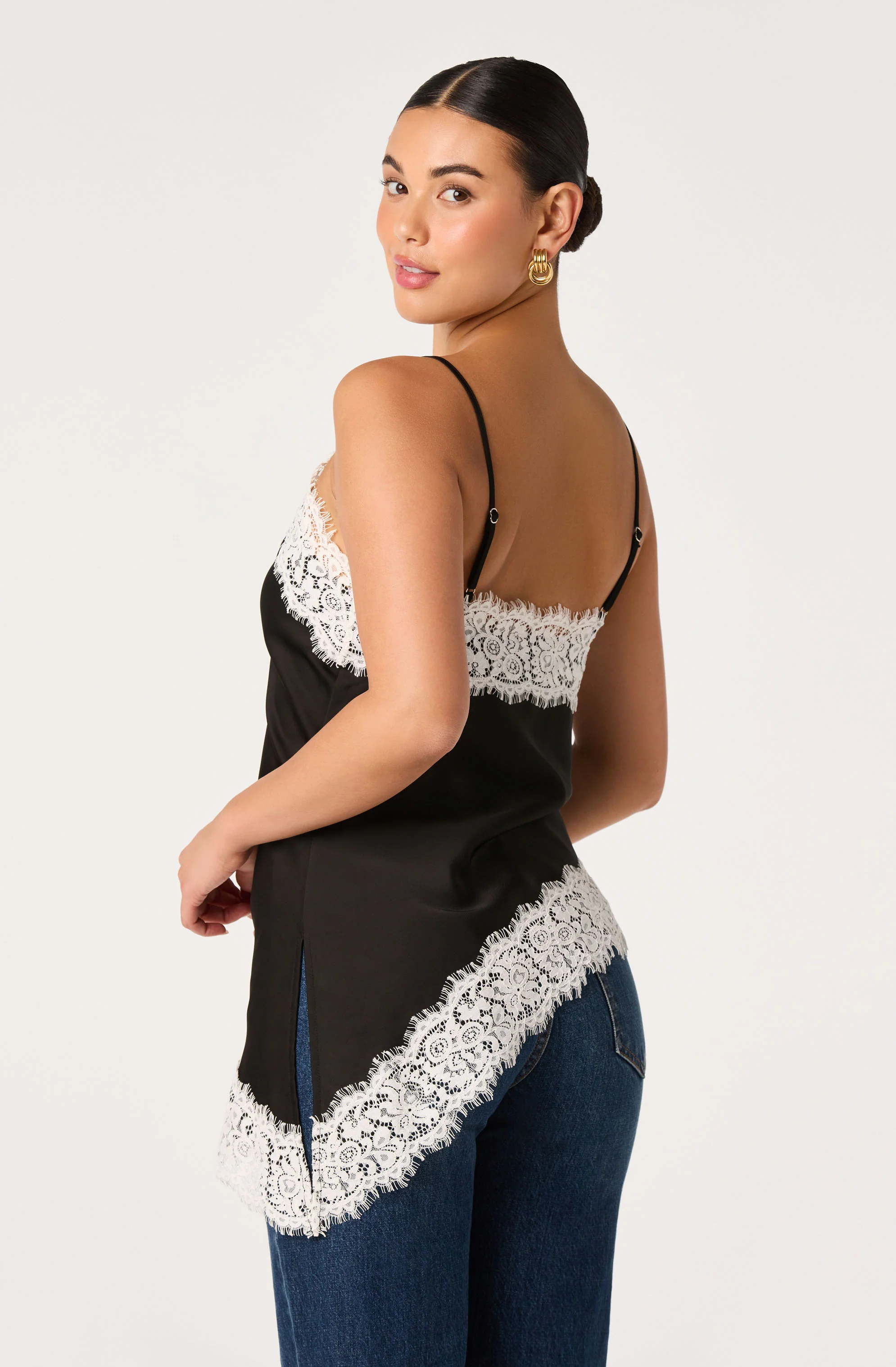 Analise Lace Trim Asymmetric Tank - Image 5
