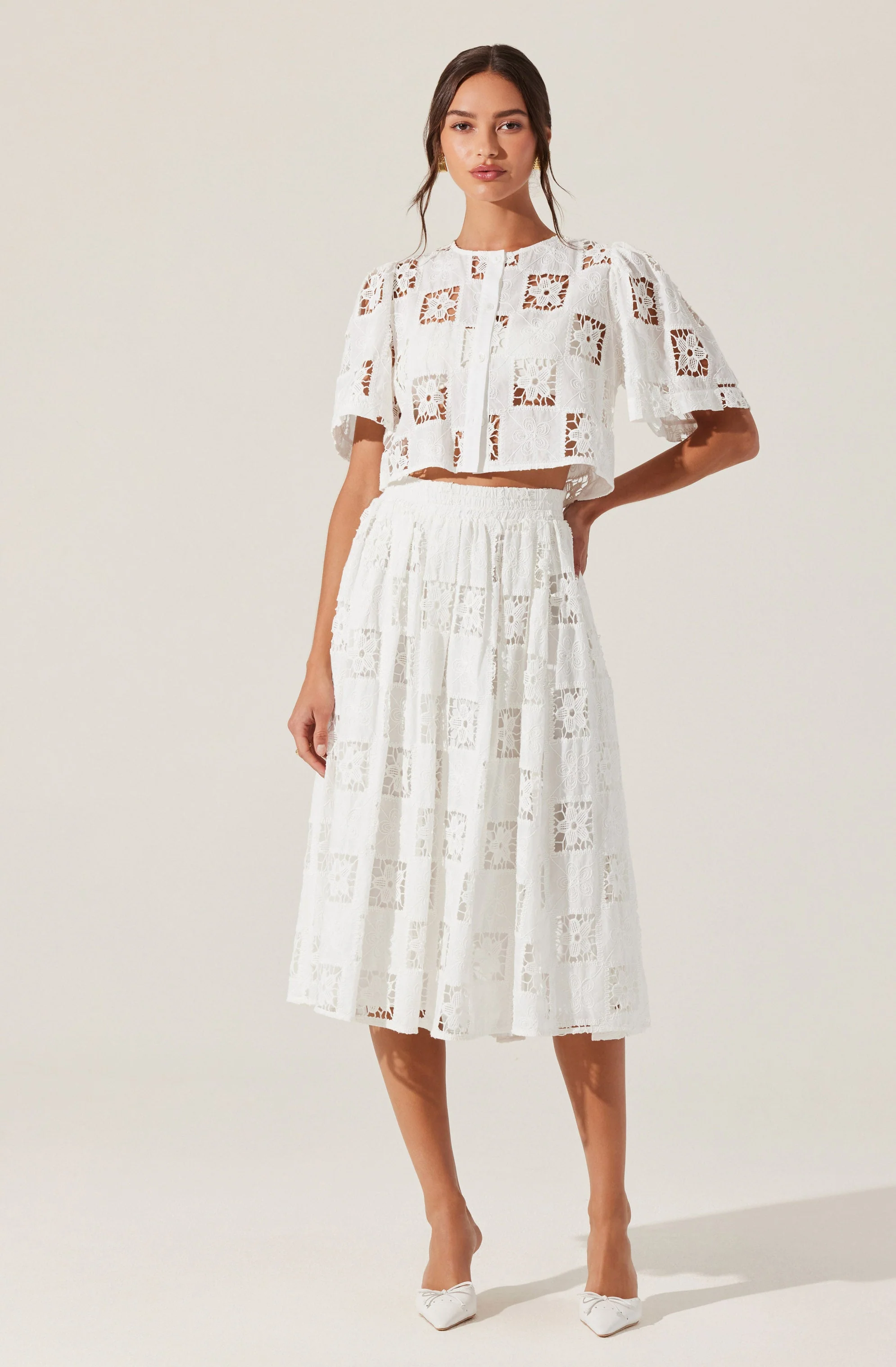 Andolina Crochet Lace Crop Top - Image 3