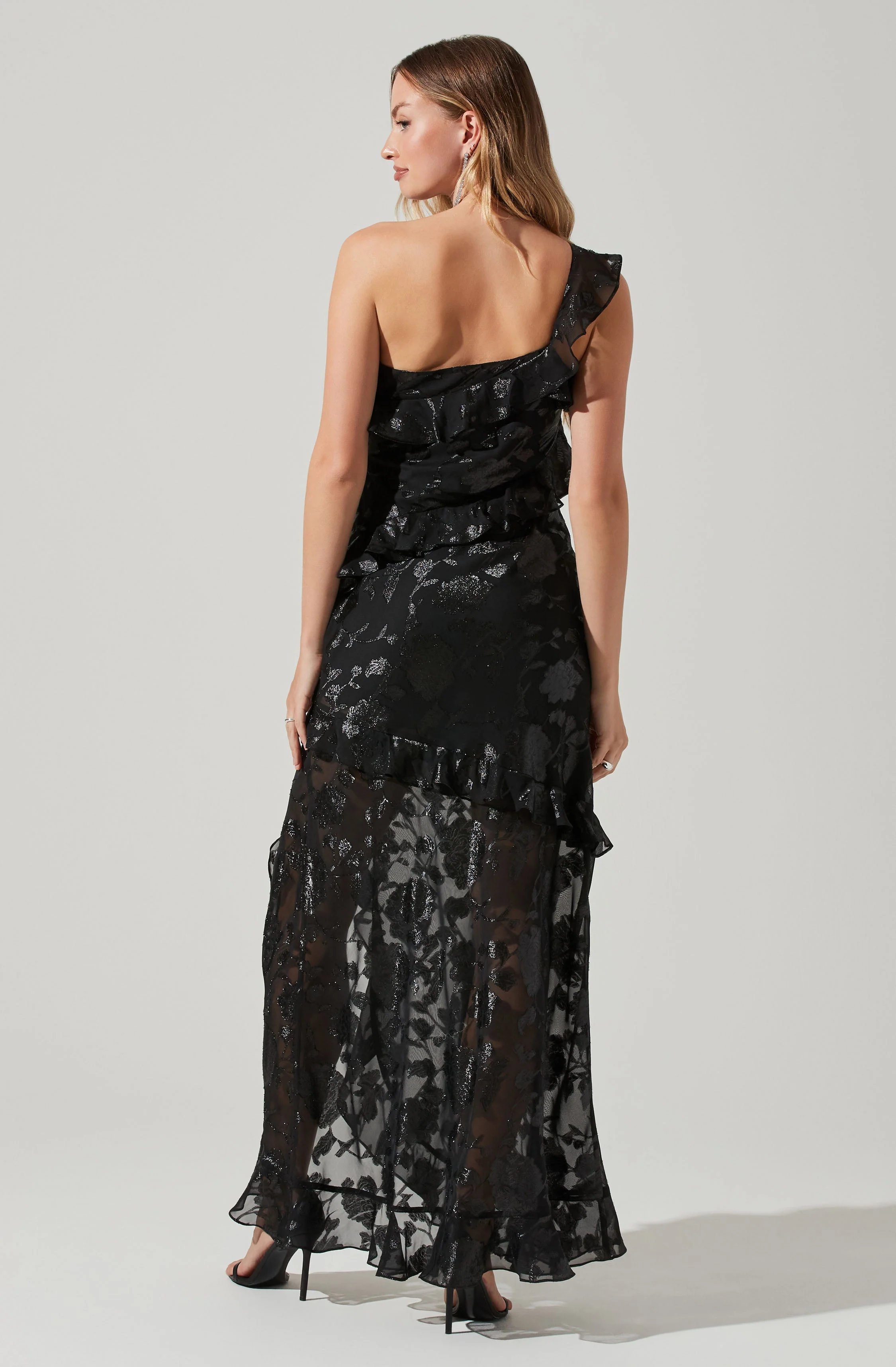 Andrea One Shoulder Floral Maxi Dress - Image 5