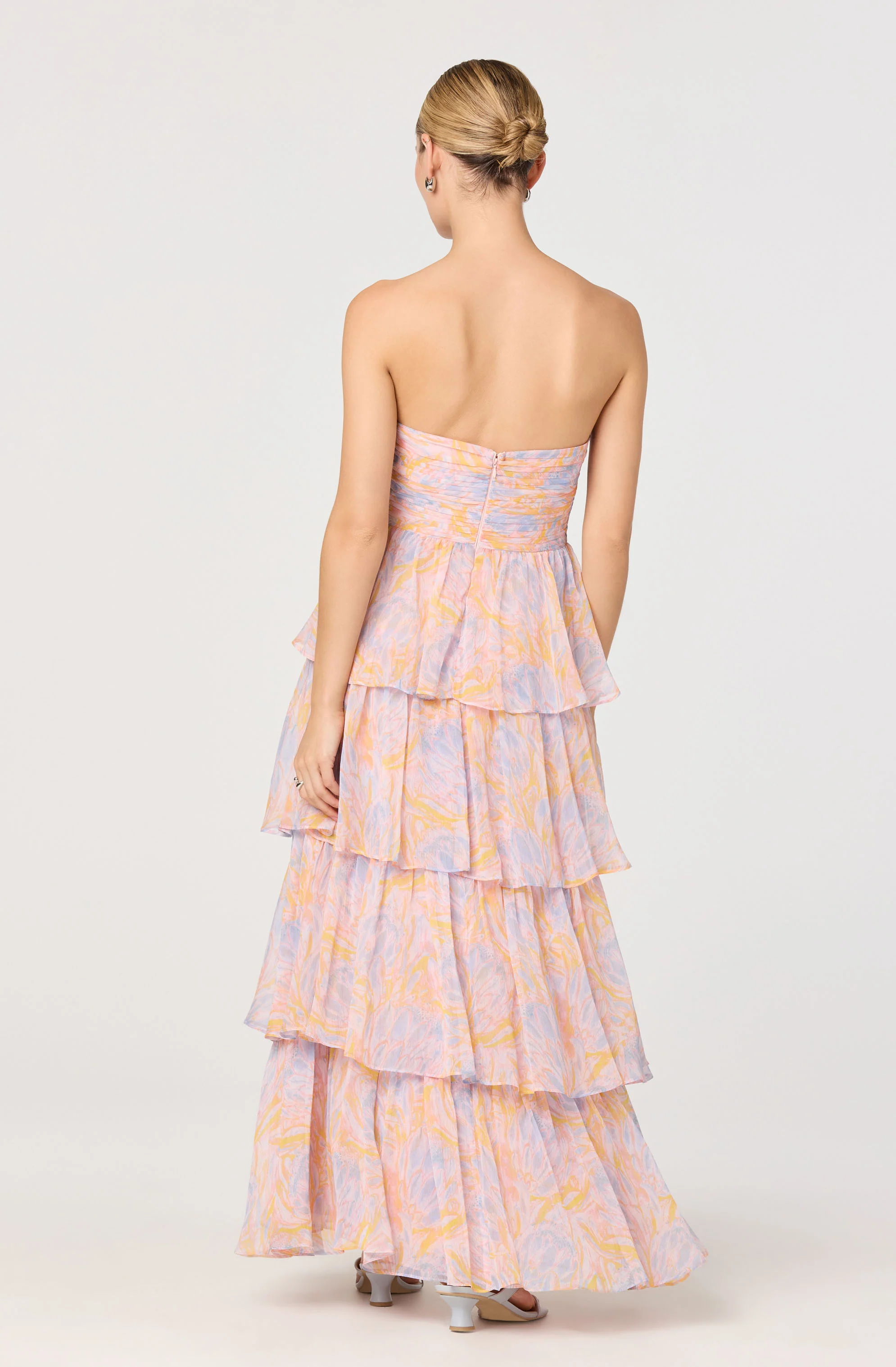 Anisha Strapless Tiered Ruffle Maxi Dress - Image 6