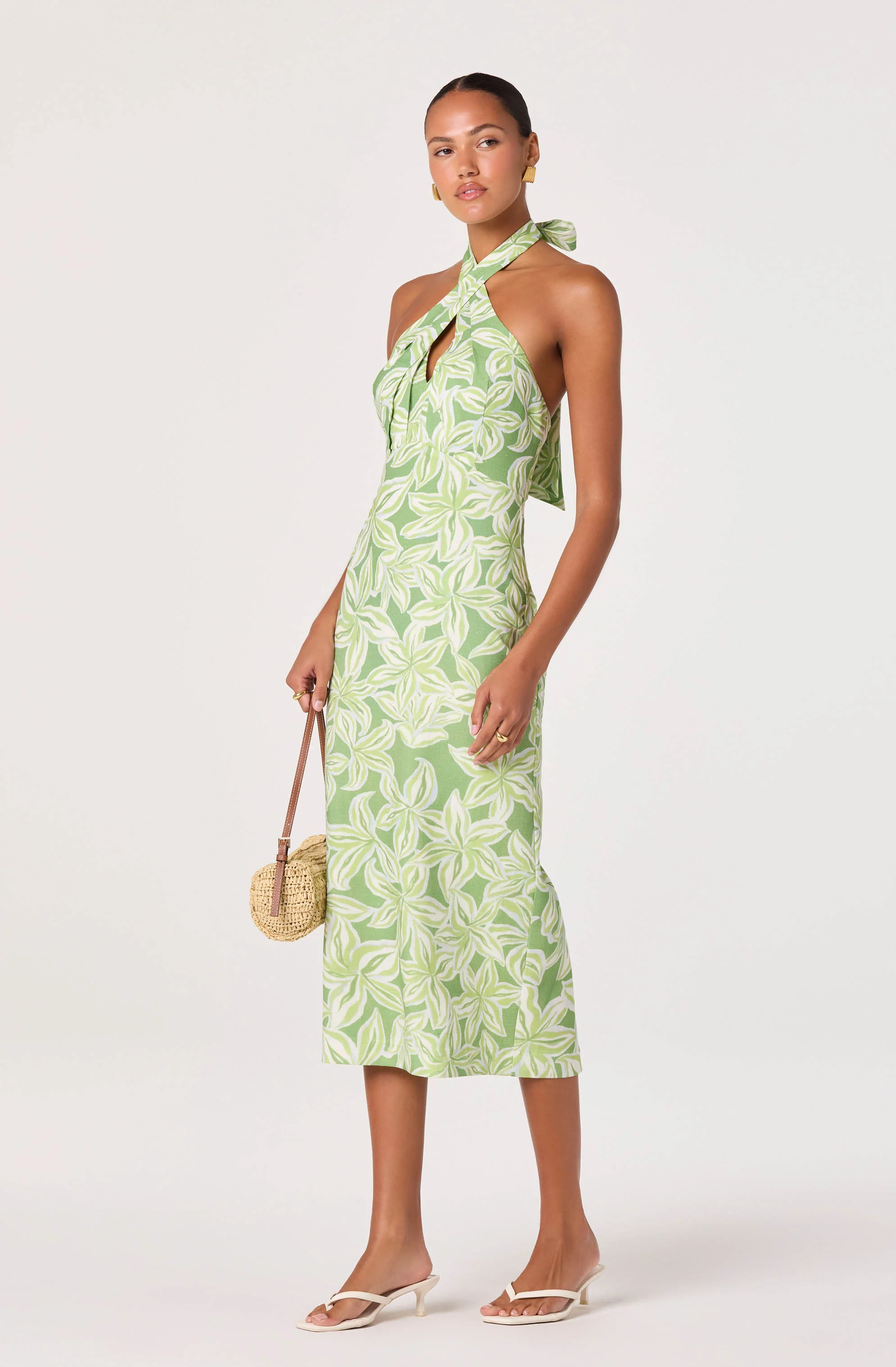 Anita Halter Keyhole Midi Dress - Image 2