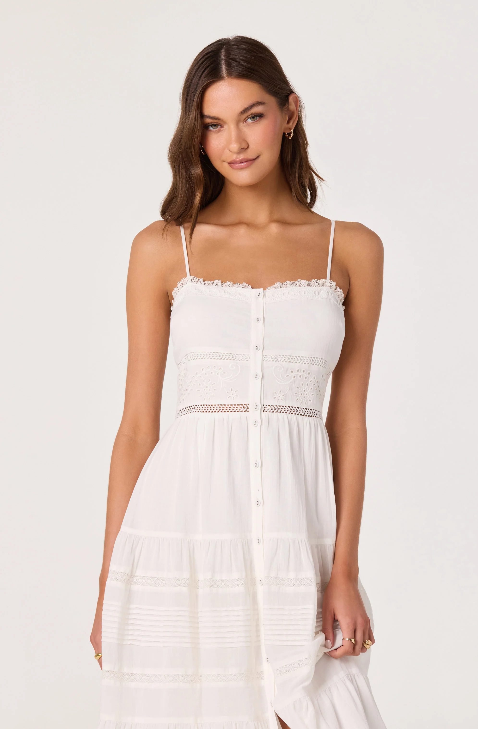 Annabel Eyelet Midi Dress - Image 4