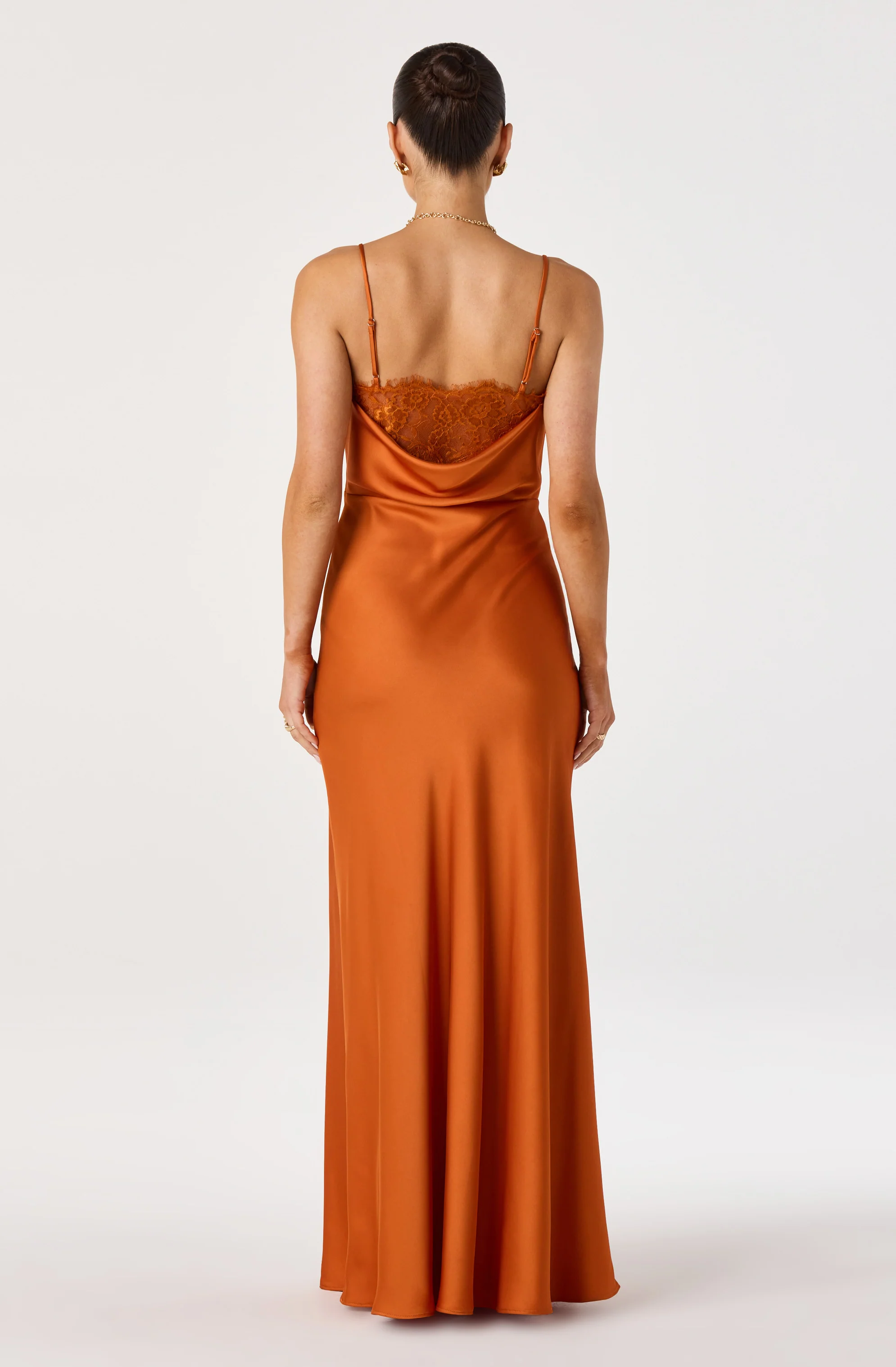 Annette Cowl Neck Satin Maxi Dress - Image 17