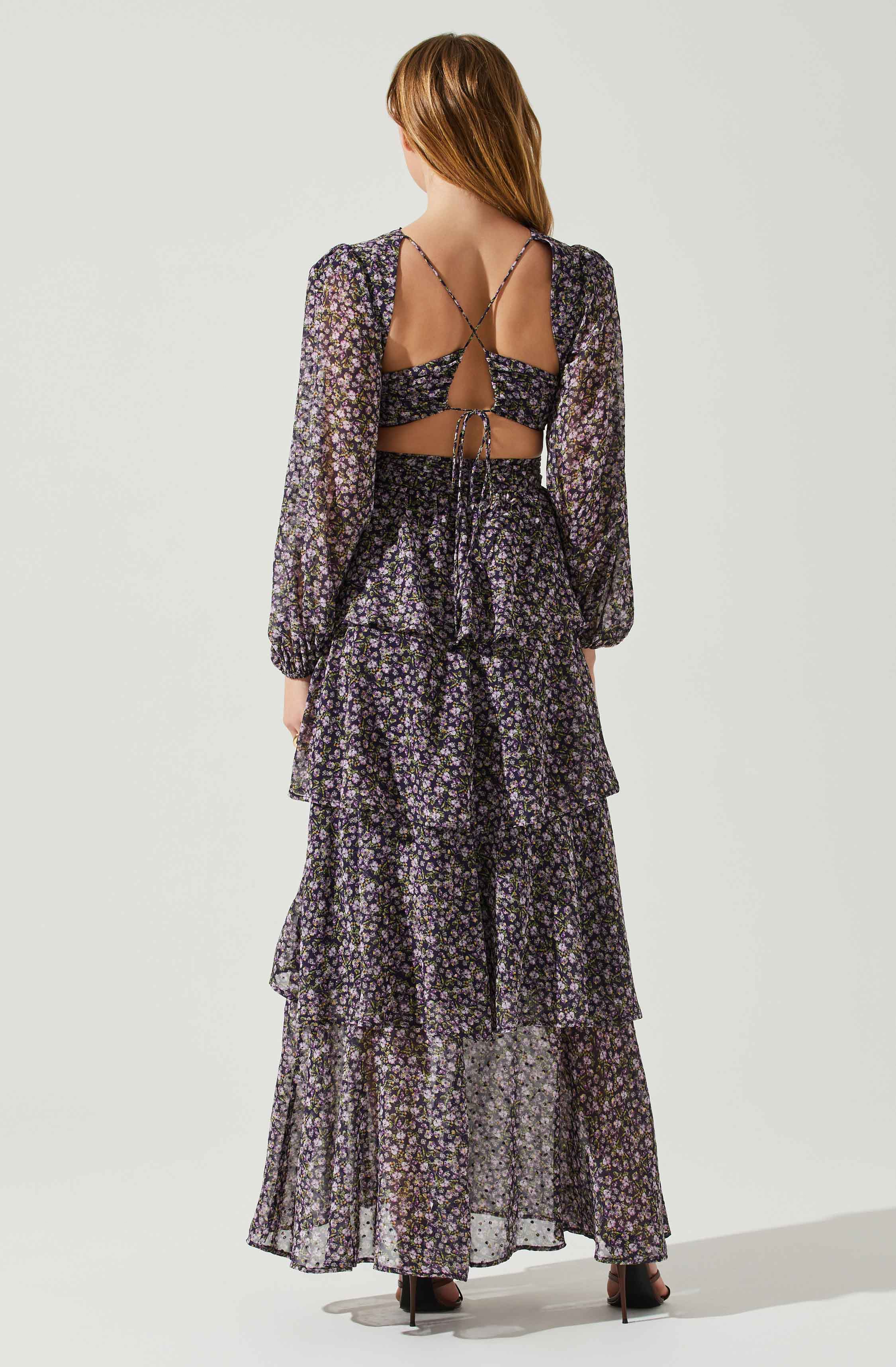 Anora Floral Tiered Maxi Dress - Image 5