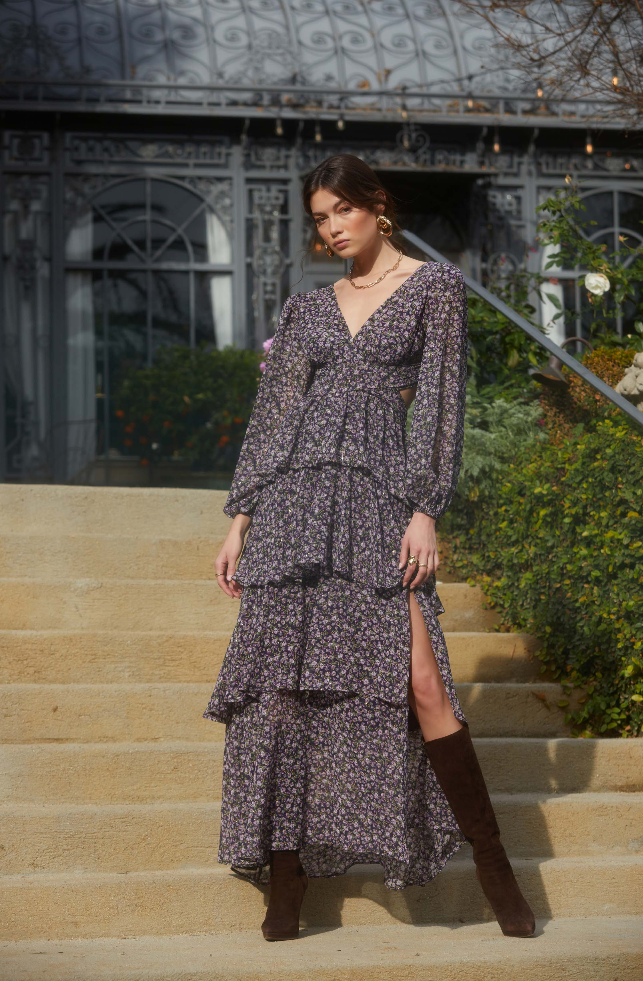 Anora Floral Tiered Maxi Dress - Image 6