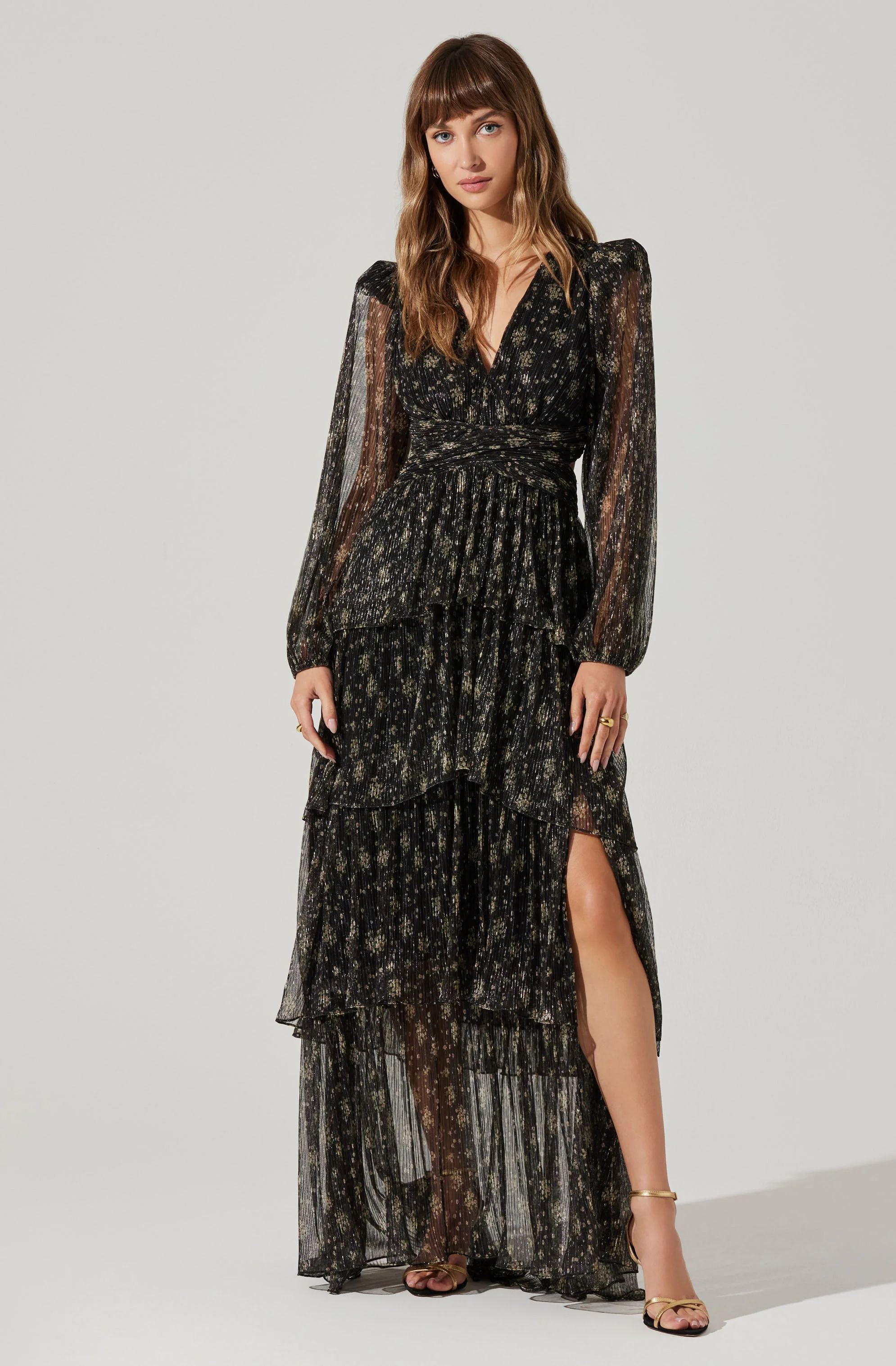 Anora Floral Tiered Maxi Dress - Image 13