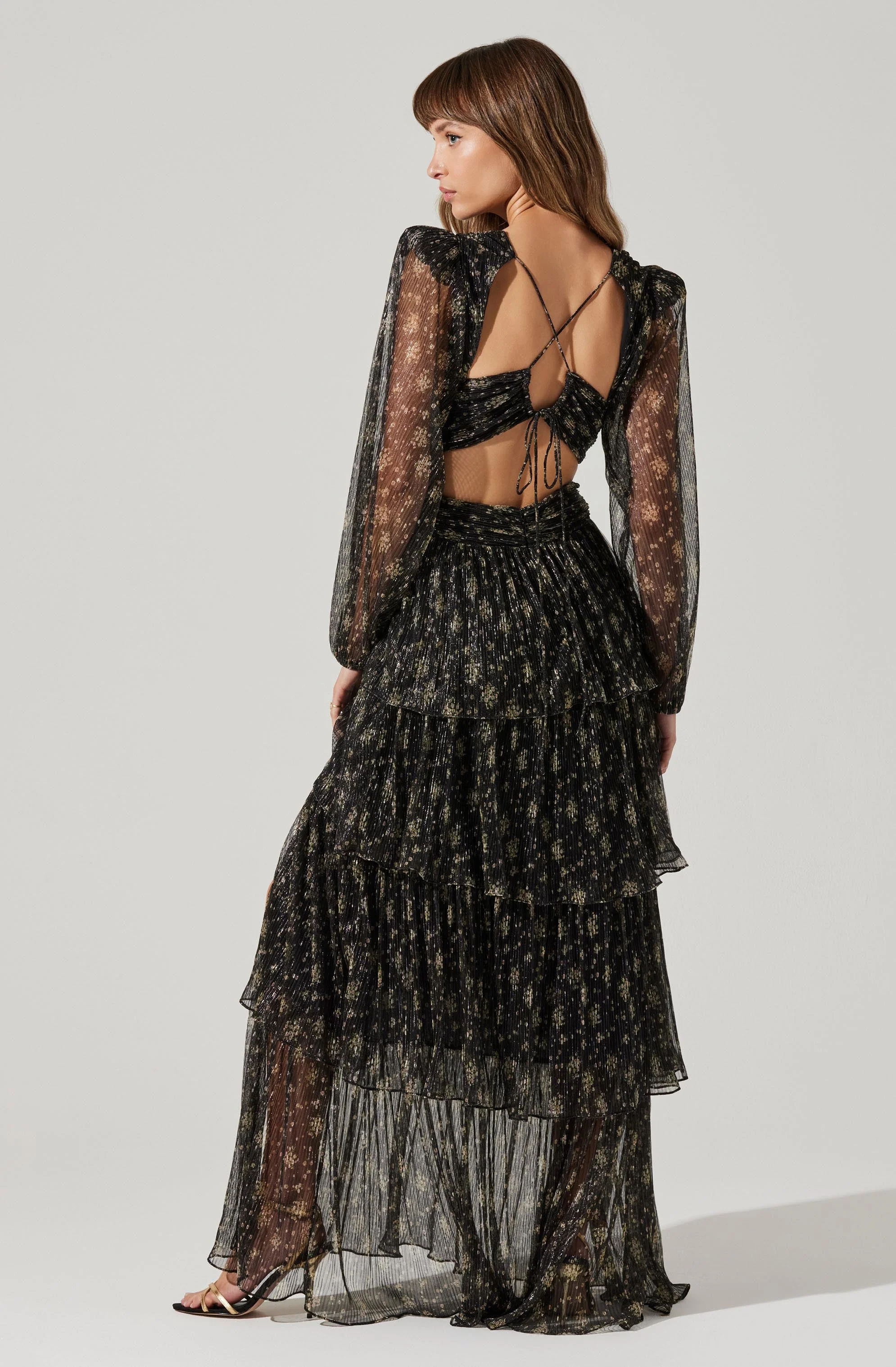 Anora Floral Tiered Maxi Dress - Image 17