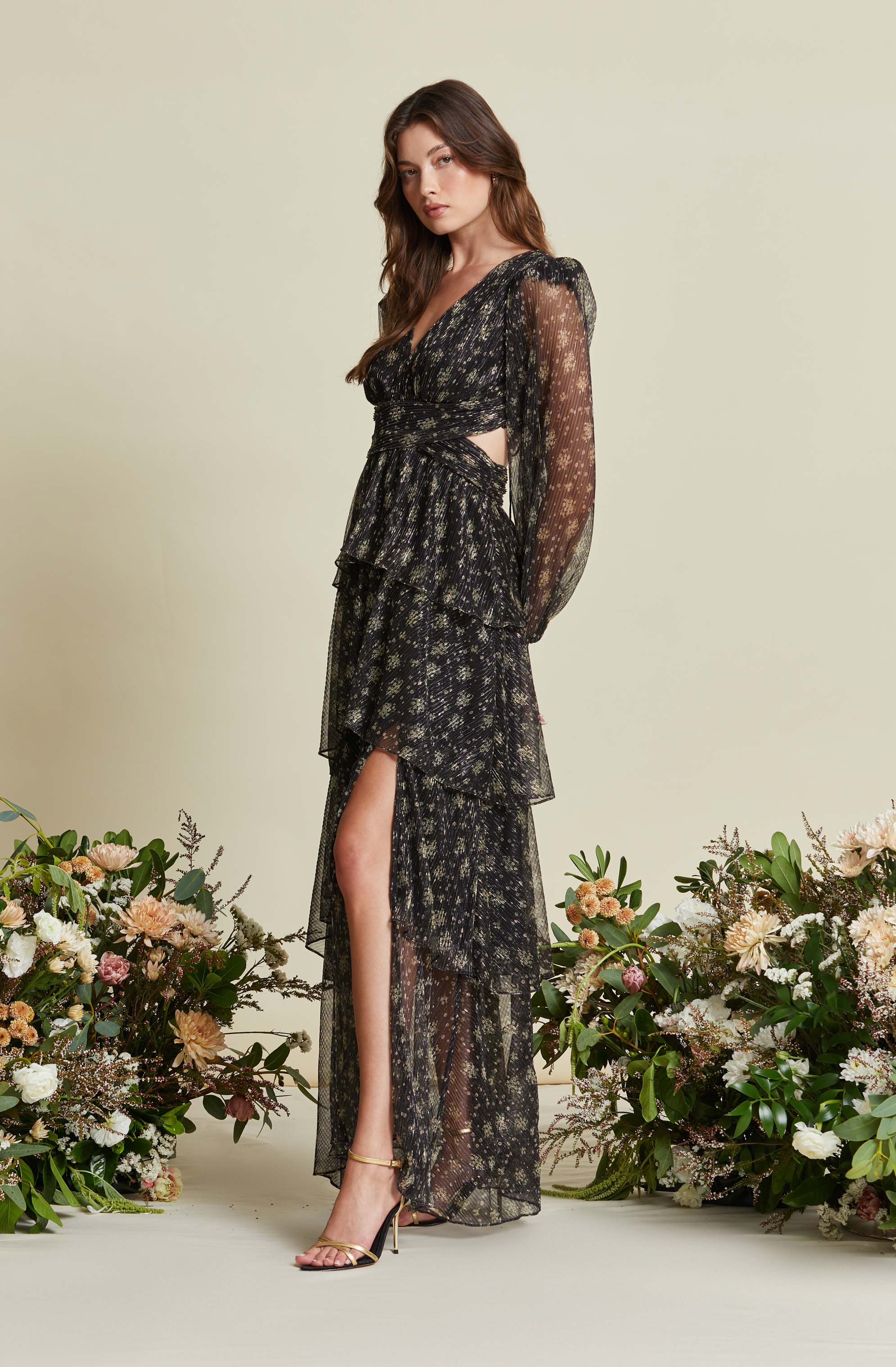 Anora Floral Tiered Maxi Dress - Image 18