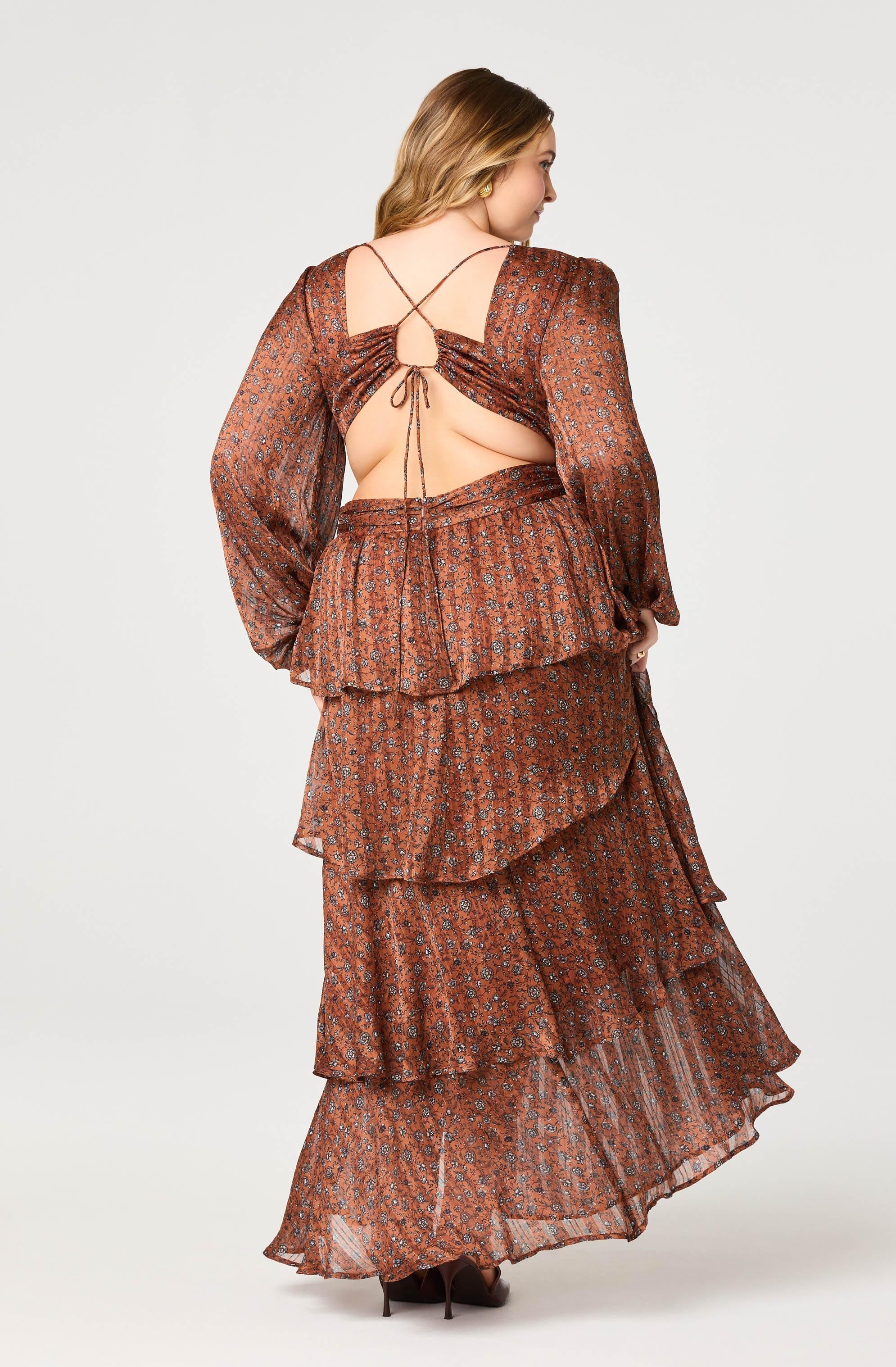 Anora Floral Tiered Maxi Dress - Image 30