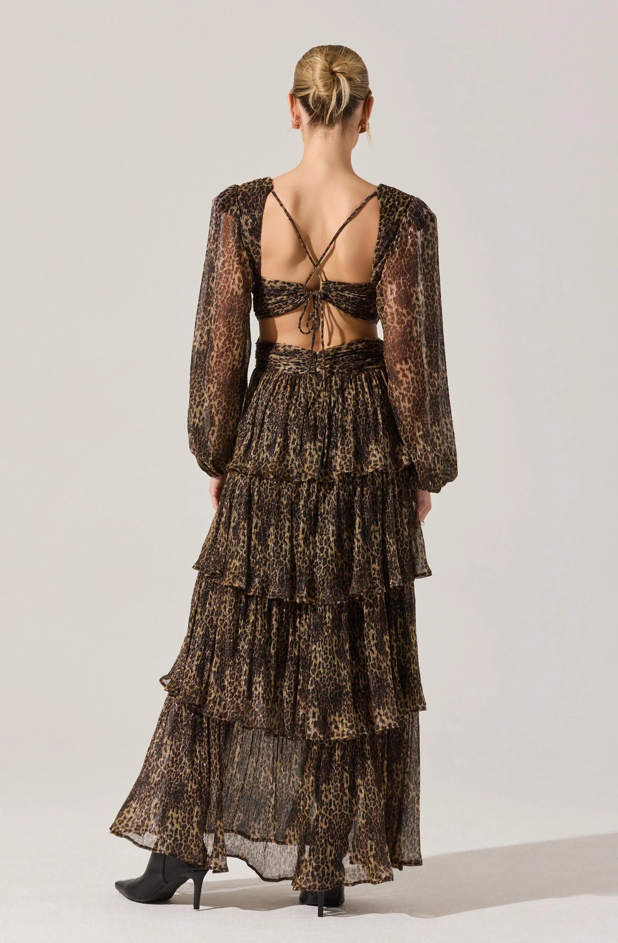 Anora Floral Tiered Maxi Dress - Image 4