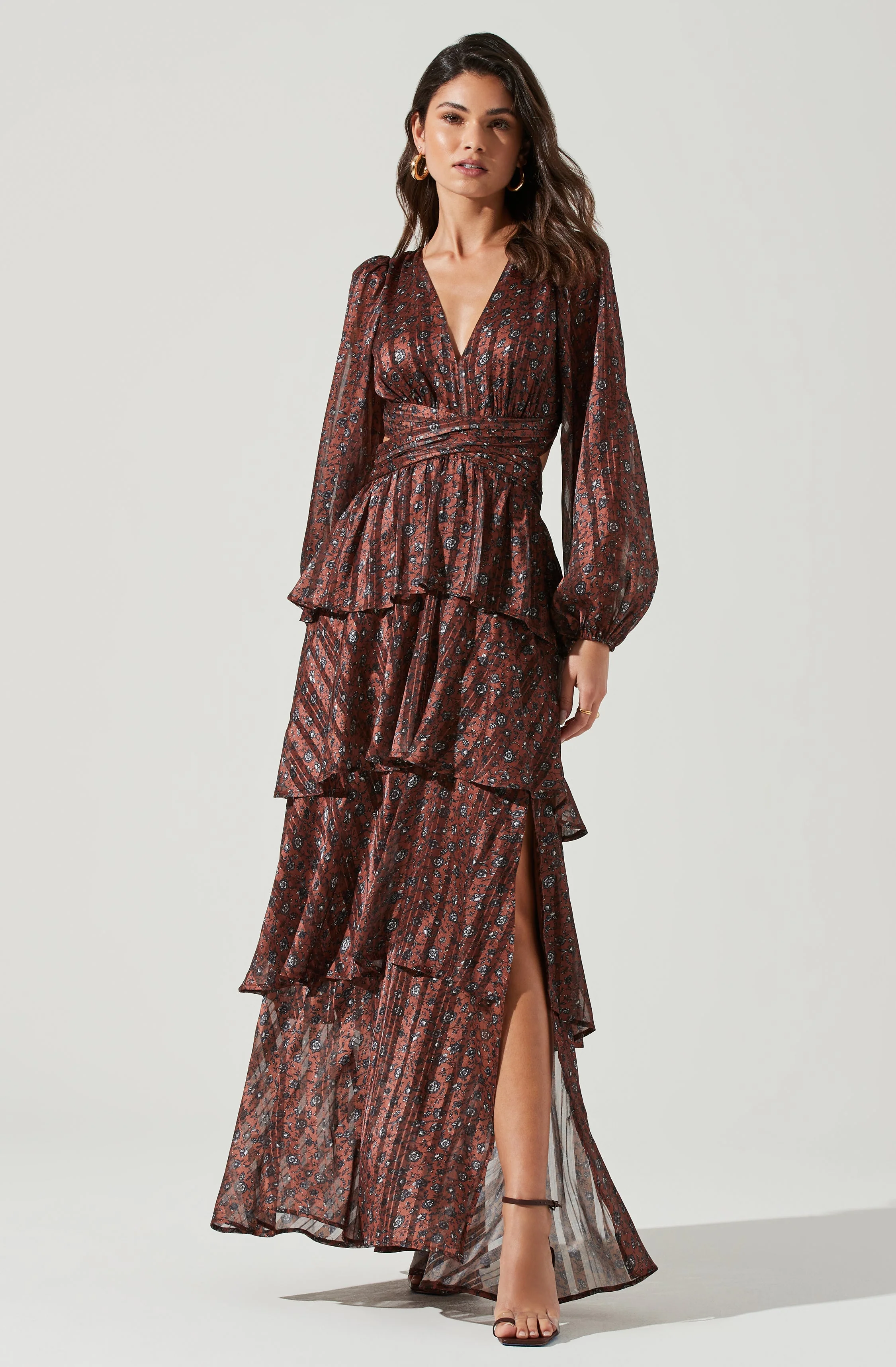 Anora Floral Tiered Maxi Dress - Image 9
