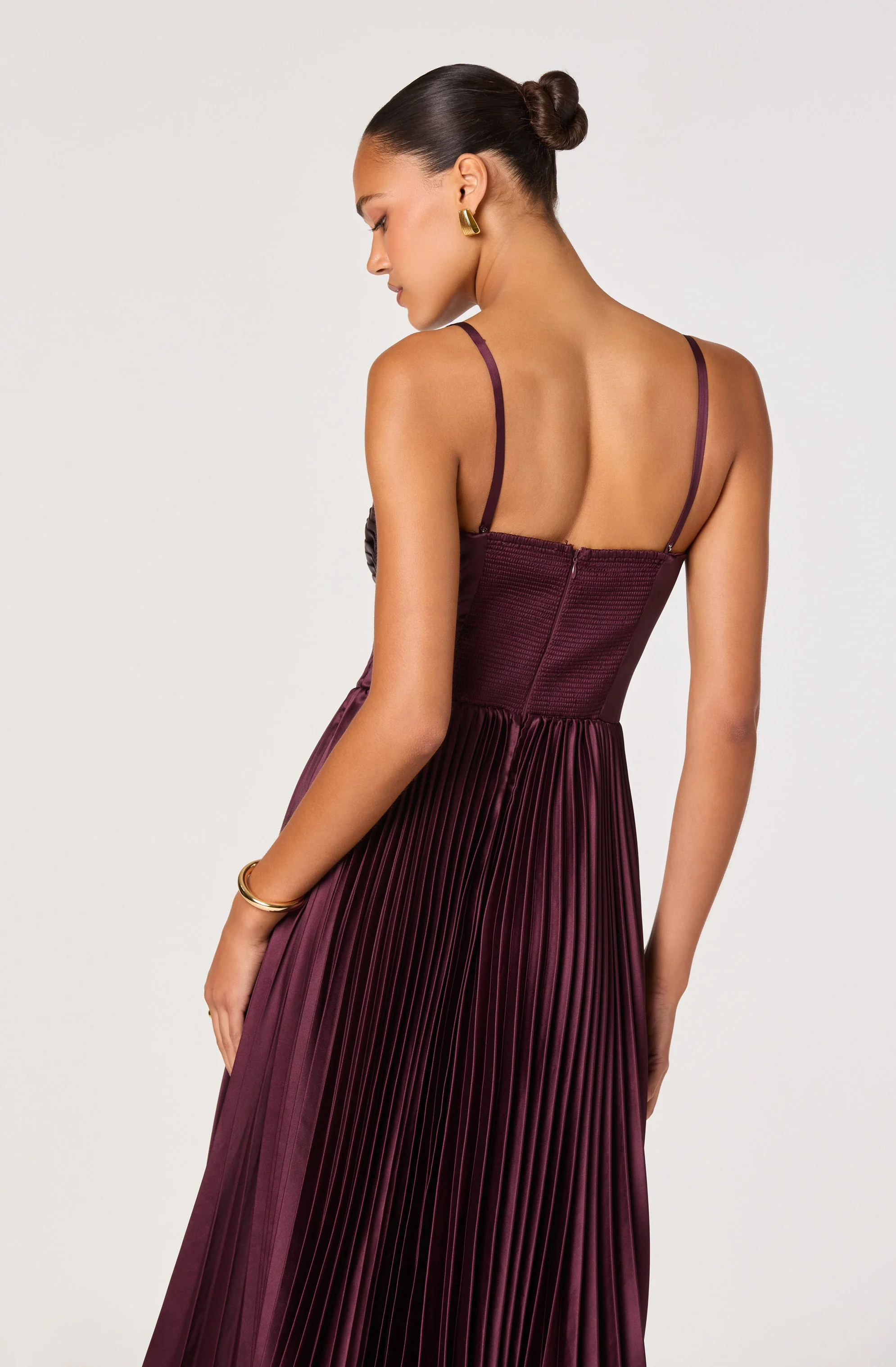 Ascella Sweetheart Pleated Midi Dress - Image 9